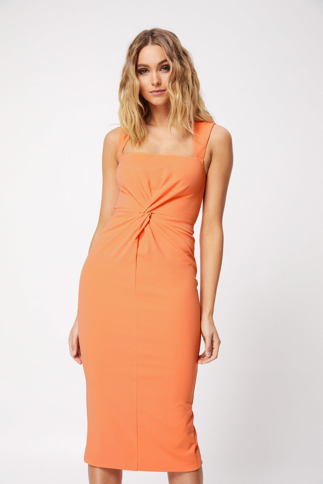 Mossman The Envision Dress Peach Size 8 for rent on The Volte - main image