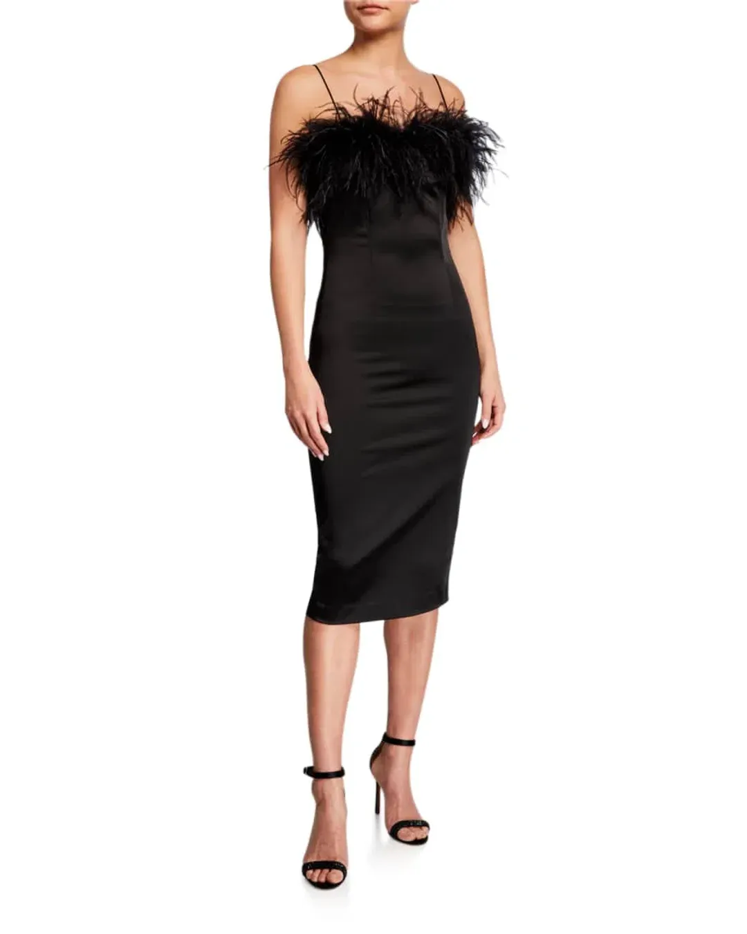 Veronica Beard Strapless Feather Dress Black Size 12  for rent on The Volte - main image