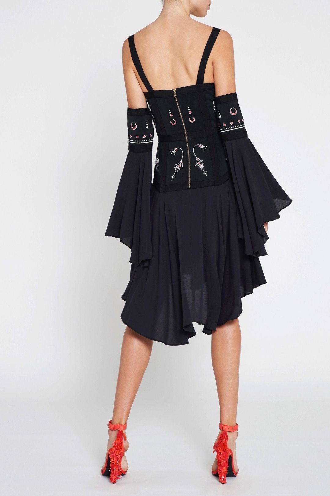 Sass & Bide Phoenix Flight Dress Black Size 8 for rent on The Volte - main image