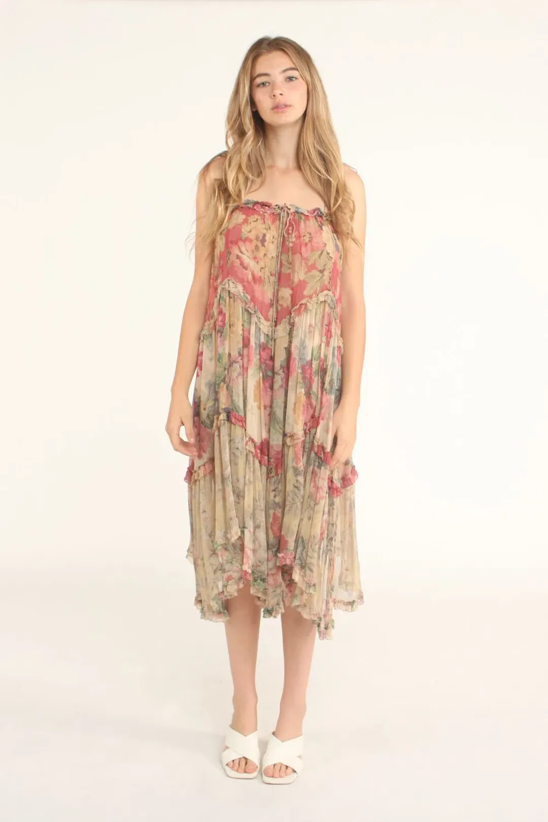 Zimmermann Melody Floating Dress Print Size 2/ AU 12 for rent on The Volte - main image