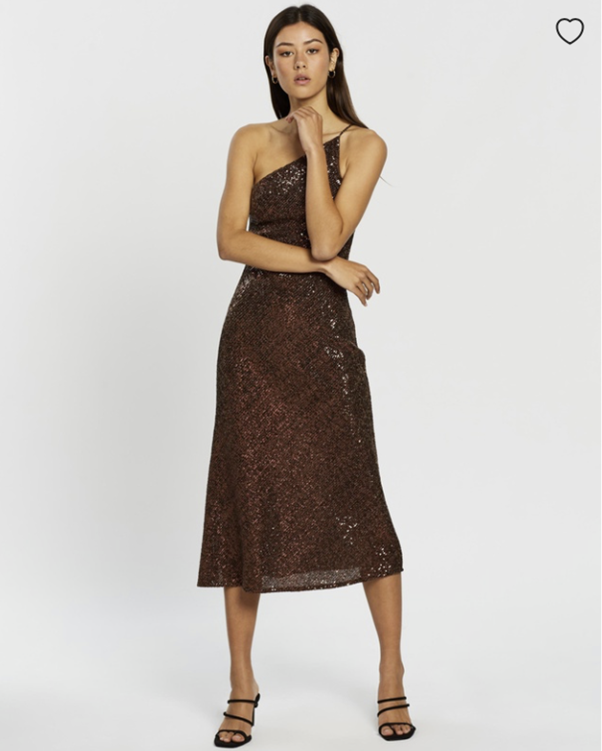 By Johnny Shine Asymmetric Bias Midi Dress - Image 2