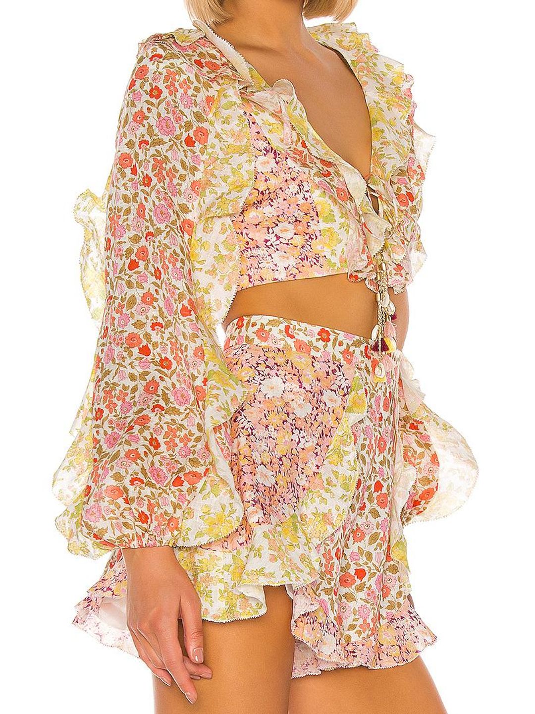 Zimmermann Goldie Spliced Frill Set Size 6 for rent on The Volte - main image