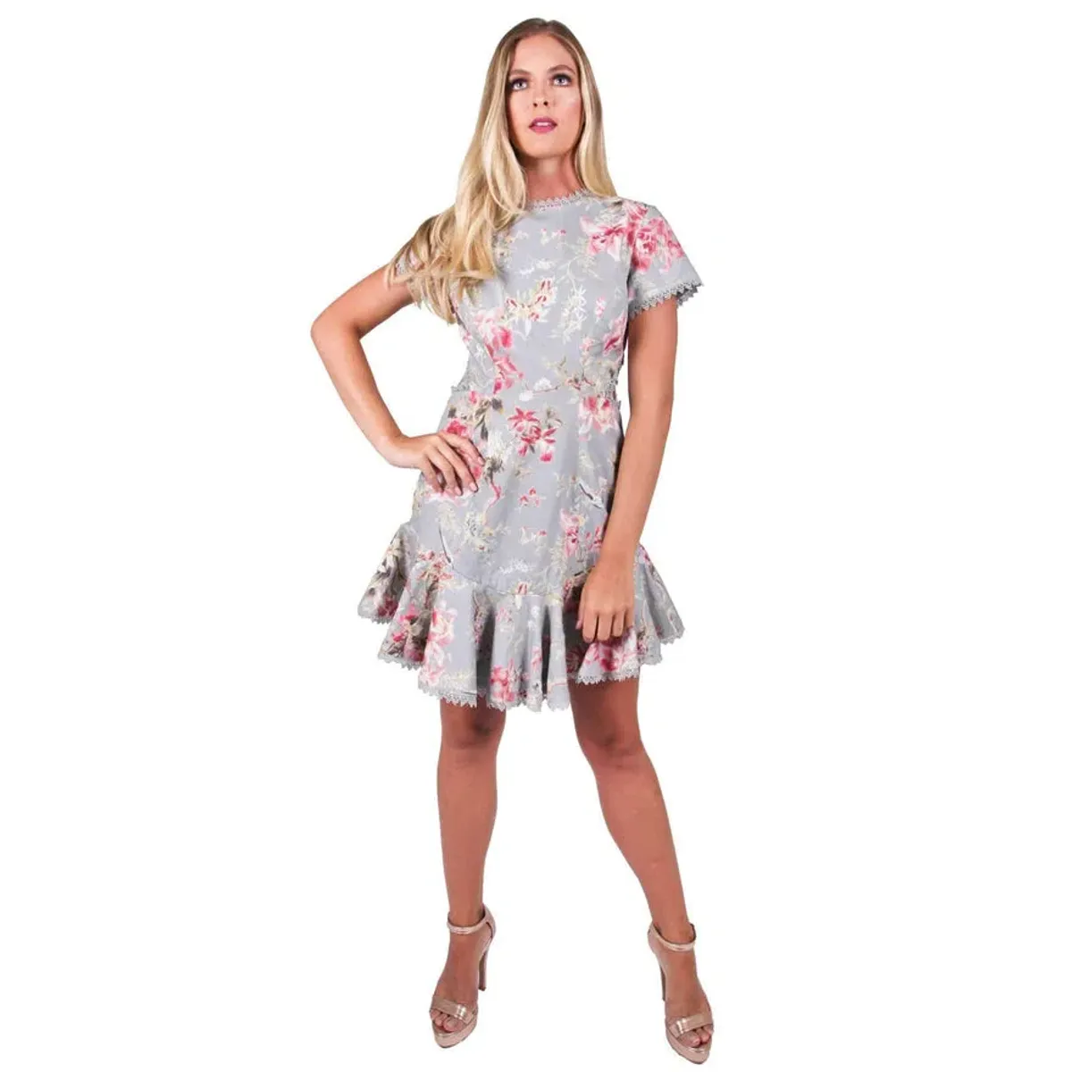 Zimmermann Mercer Flutter Mini Dress Floral Size 2 / AU 12 - Image 1