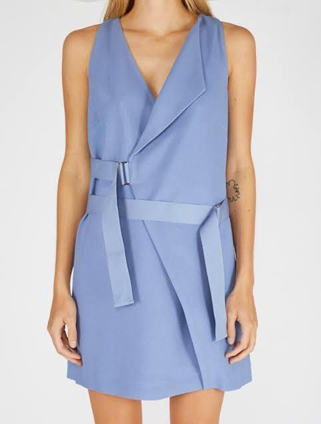 Dion Lee Holster Mini Dress Cornflower size 6 for rent on The Volte - main image