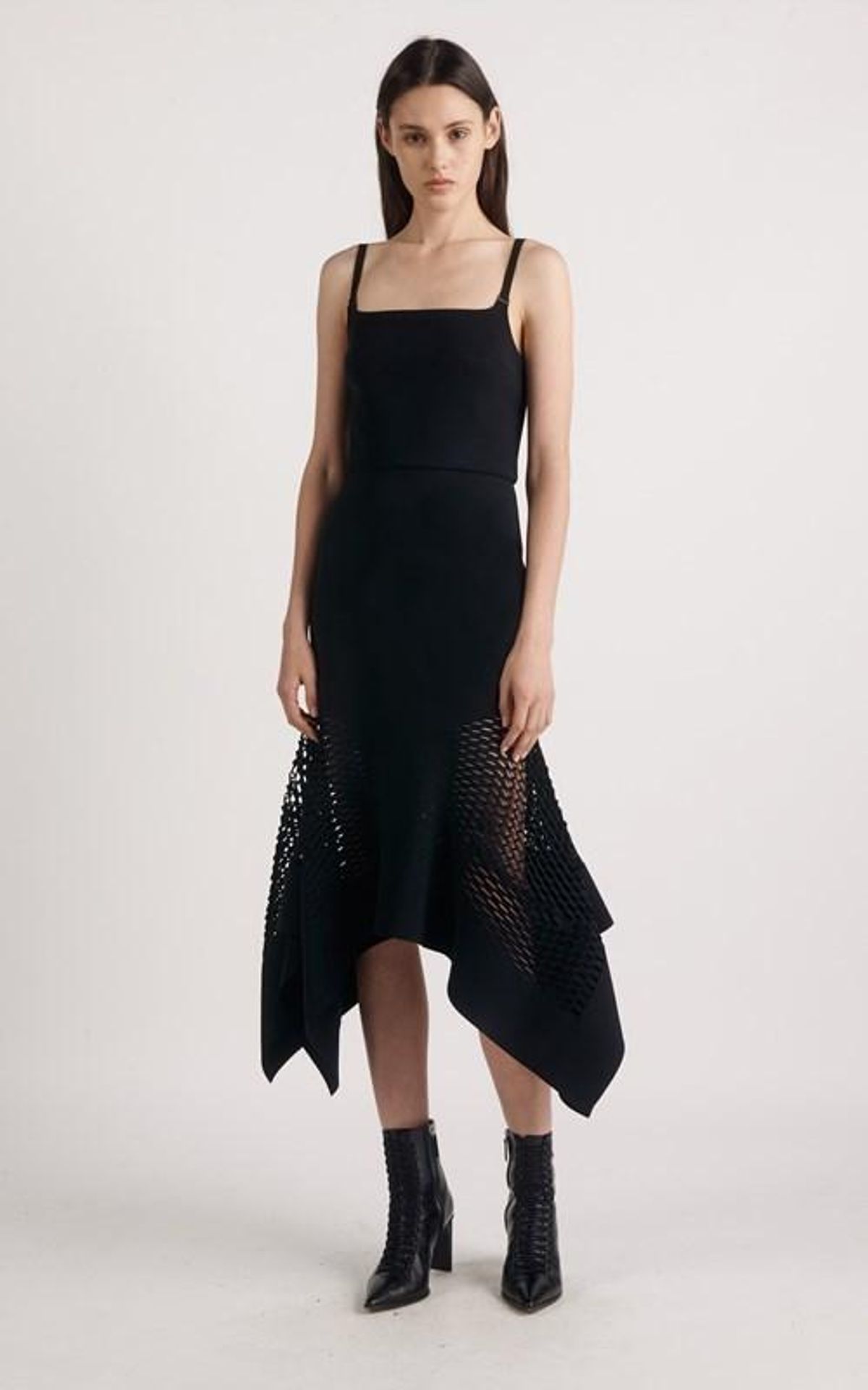Dion Lee - Honeycomb Drape Perf Dress Black size 6 - Image 1