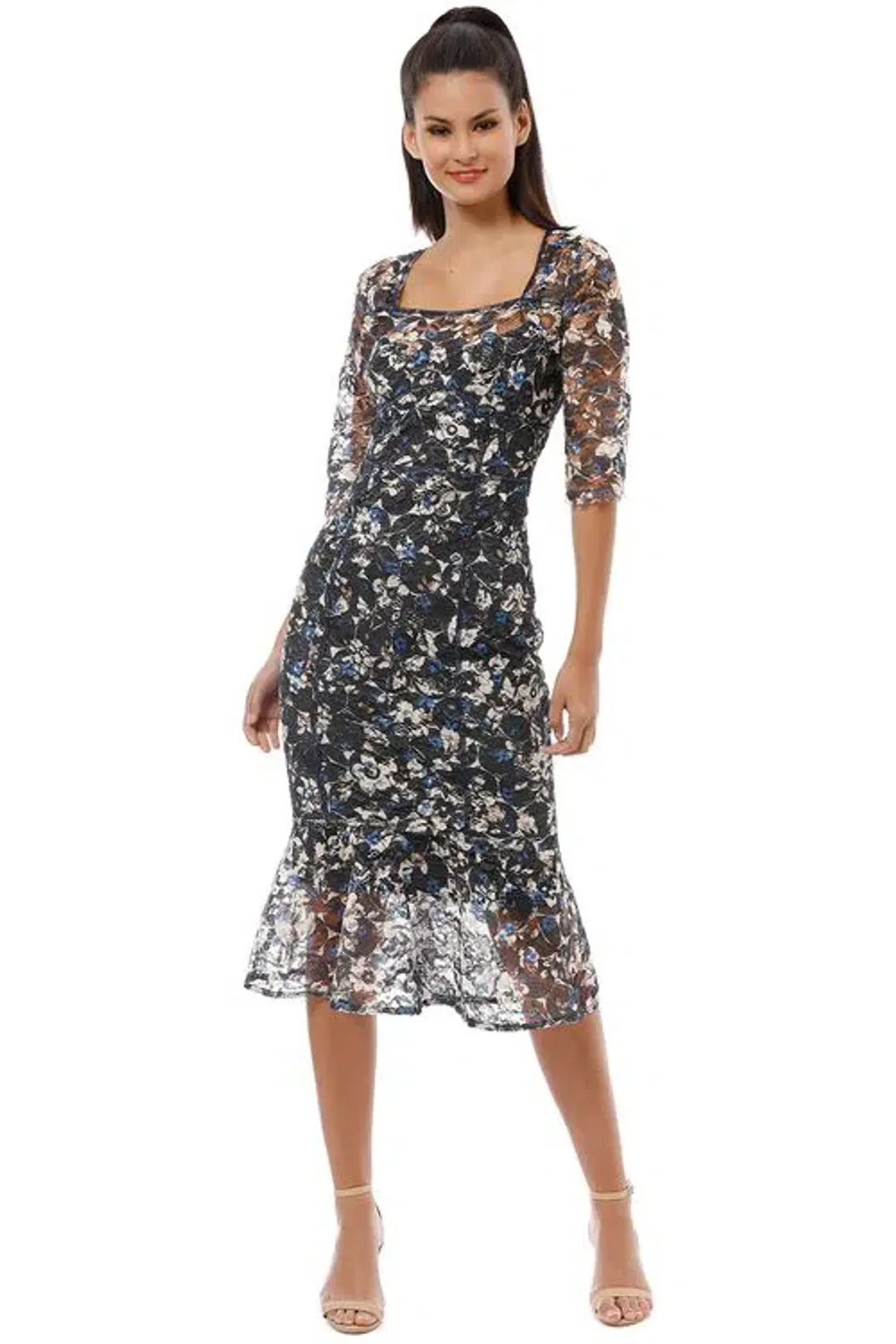Moss and Spy  Frida Dress Multi Size 12 for rent on The Volte - main image