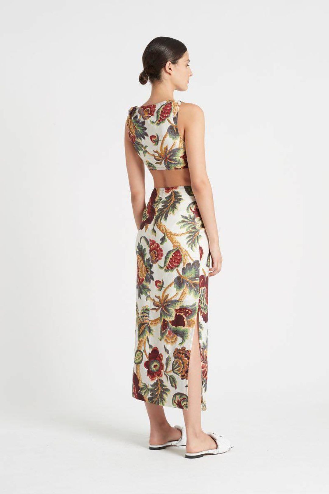 Sir The Label Ambroise Knot Midi Dress Floral | AU 8 for rent on The Volte - main image