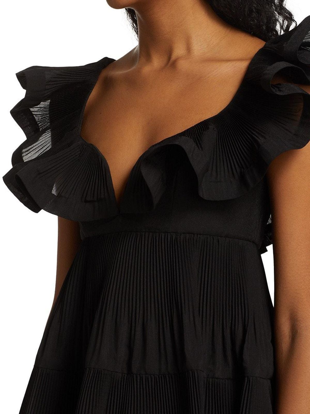 Zimmermann The Lovestruck pleated minidress Black Size 6 - Image 7