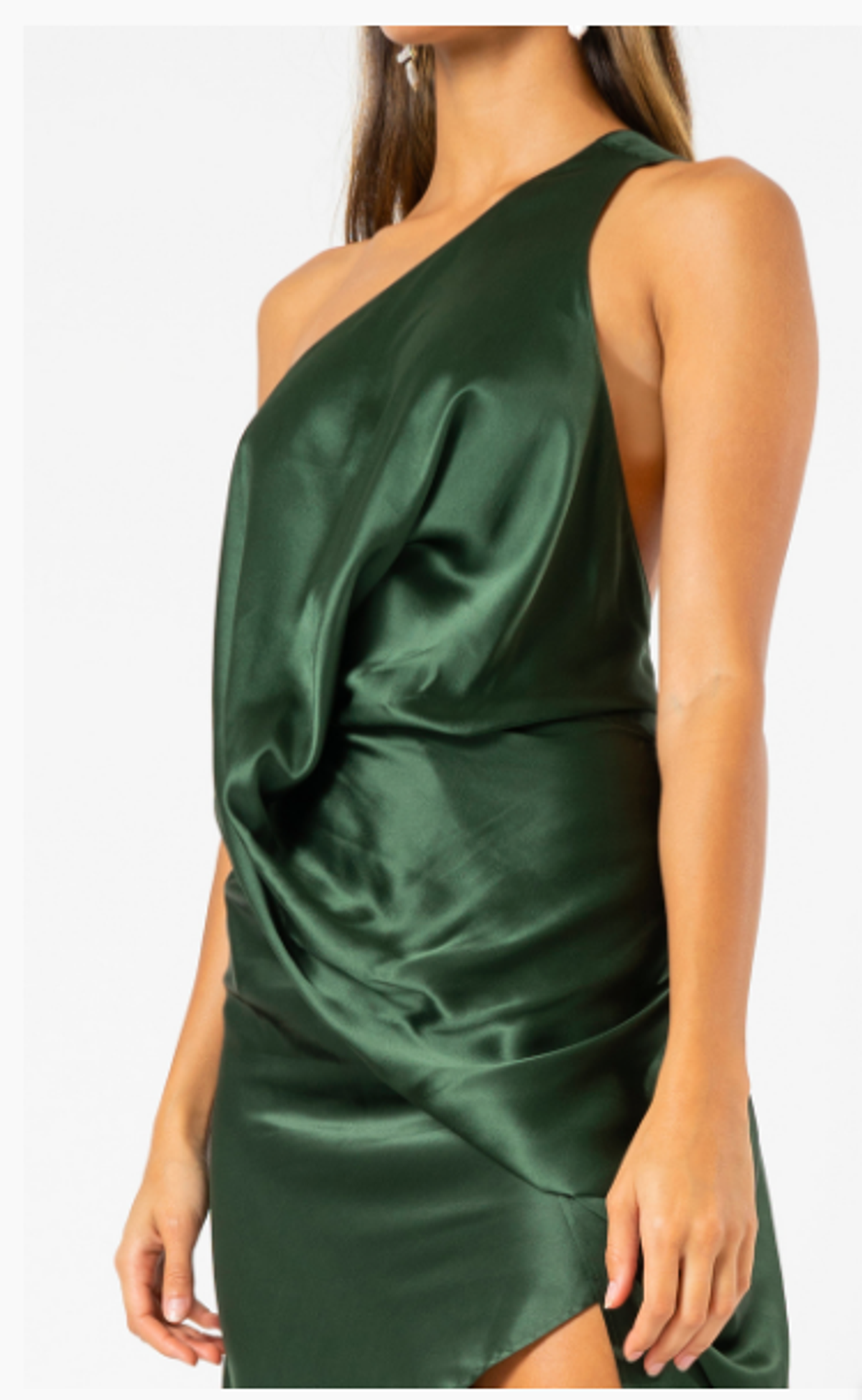 One fell swoop philly dress in silk jungle green size 10 - Image 3