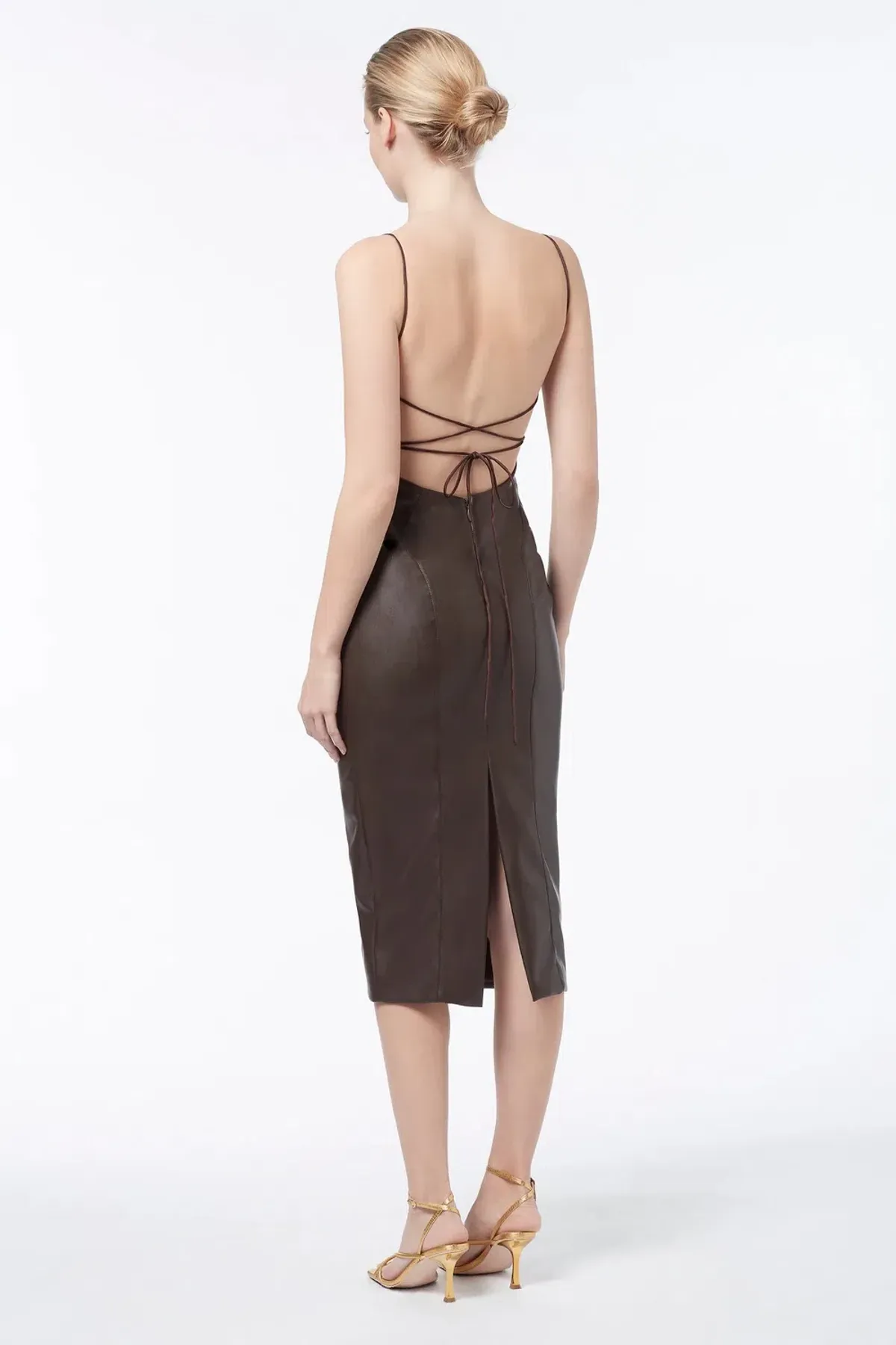 Manning Cartell Alter Ego Backless Dress Chocolate Size 8 - Image 3