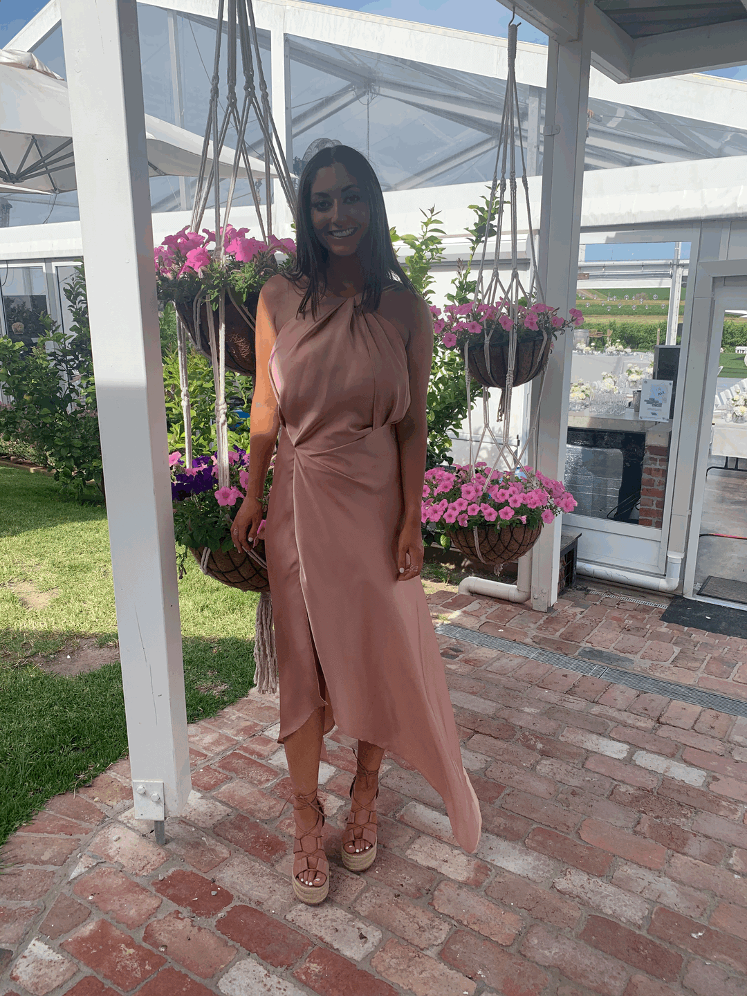 One Fell Swoop- Audrey dress in dusty rose for rent on The Volte - main image