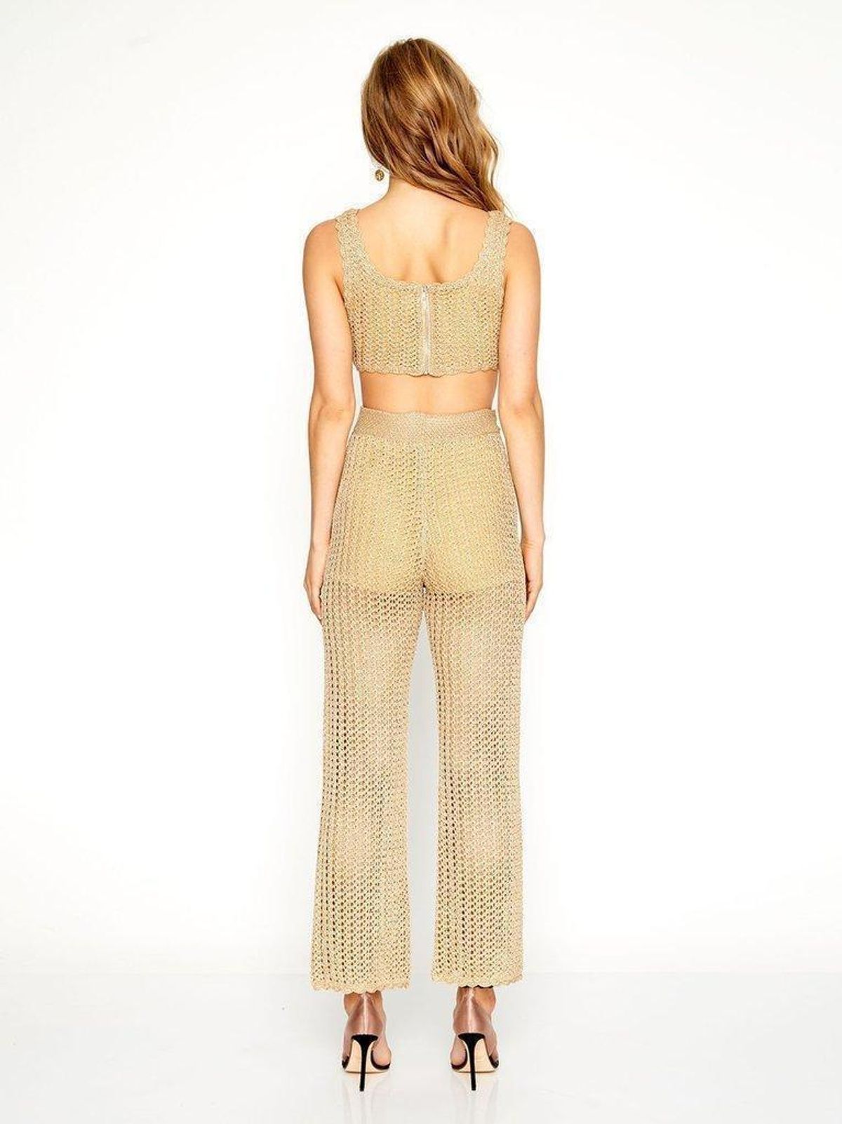 Alice McCall - Cosmic Top & Beautiful and Dangerous Pants Gold Size 6 - Image 4