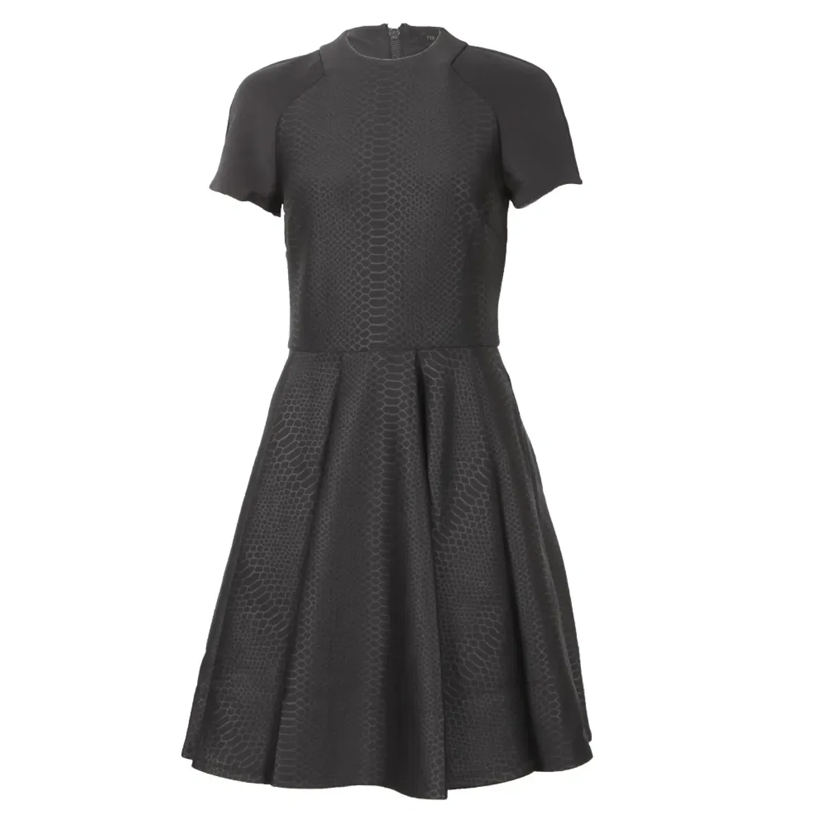 Ted Baker Melisse Embossed Dress Black Size 2 - Image 2
