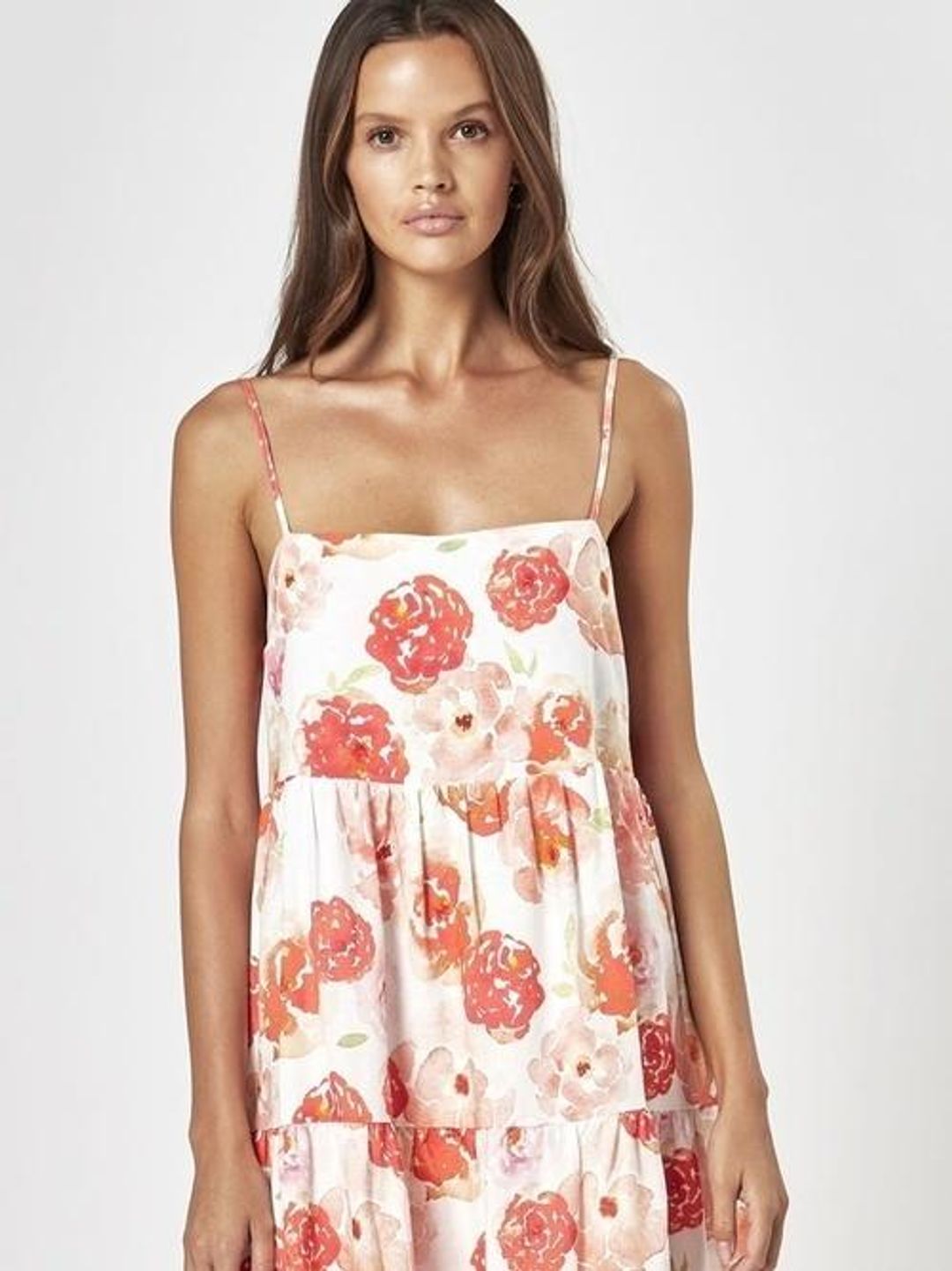Charlie Holiday Isabella Maxi Dress Roses Print Size 8 for rent on The Volte - main image