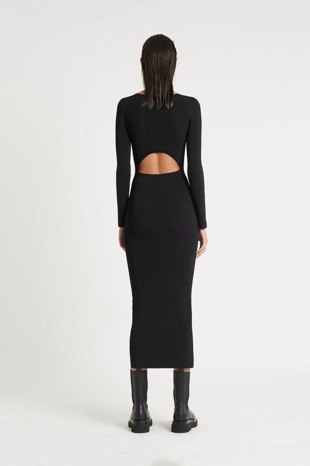Sir The Label Celle Reversible Dress Midi Black | AU 10 - Image 5