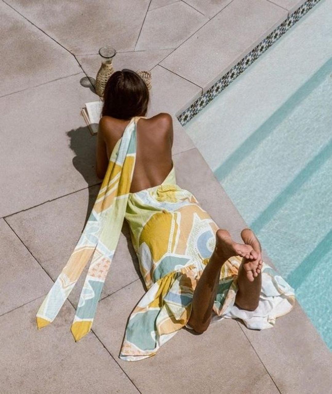 Steele Sia Midi Dress in Cabana Size XS / AU 6 for rent on The Volte - main image