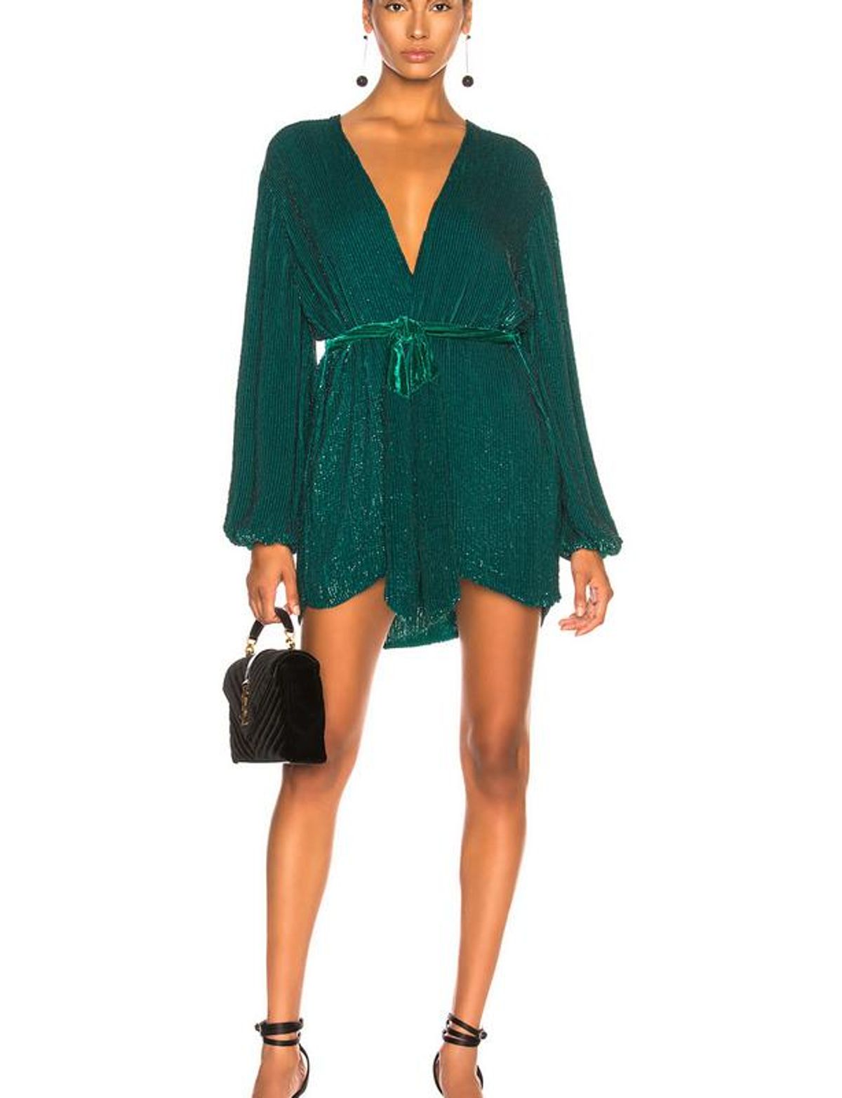 Retrofete Gabrielle Robe Dress in Green Size XS / Au 6 - Image 5