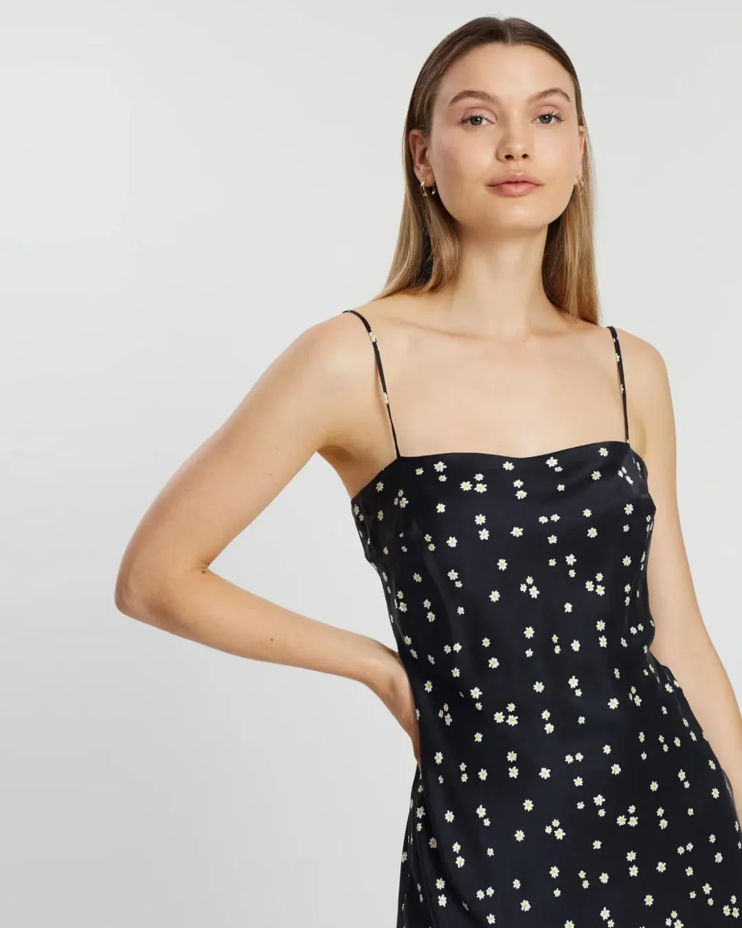 Bec & Bridge Miss Daisy Slip Dress in Black Size AU 8 for rent on The Volte - main image