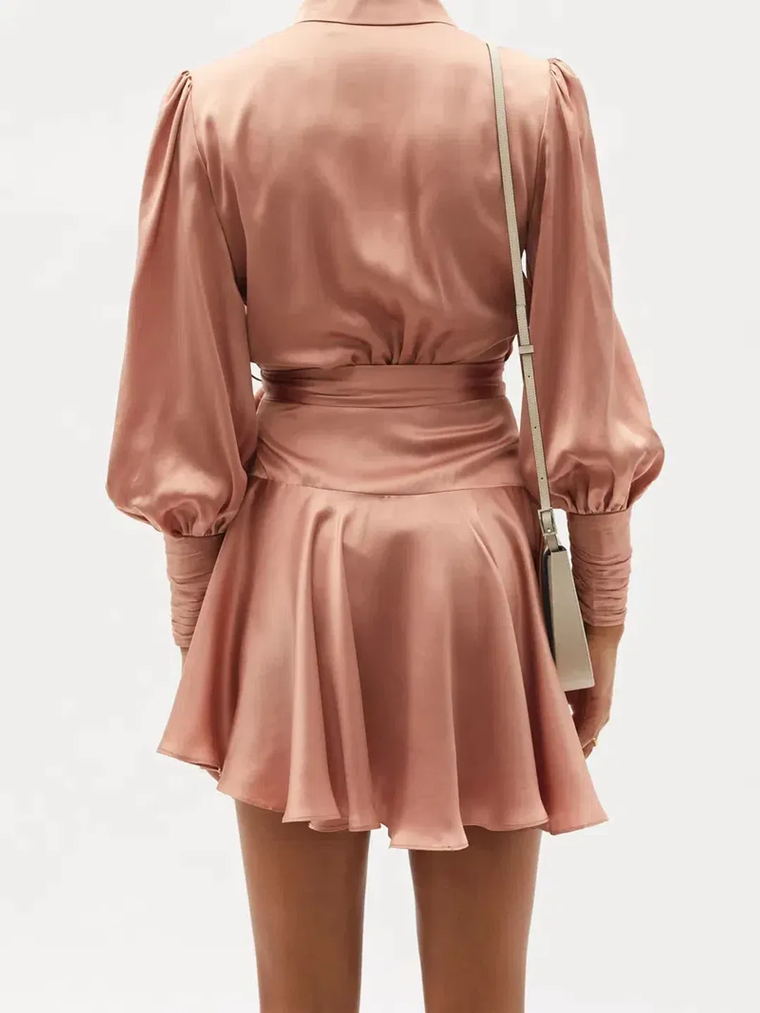 Zimmermann Silk Wrap Mini Lipstick Pink Size 6 for rent on The Volte - main image