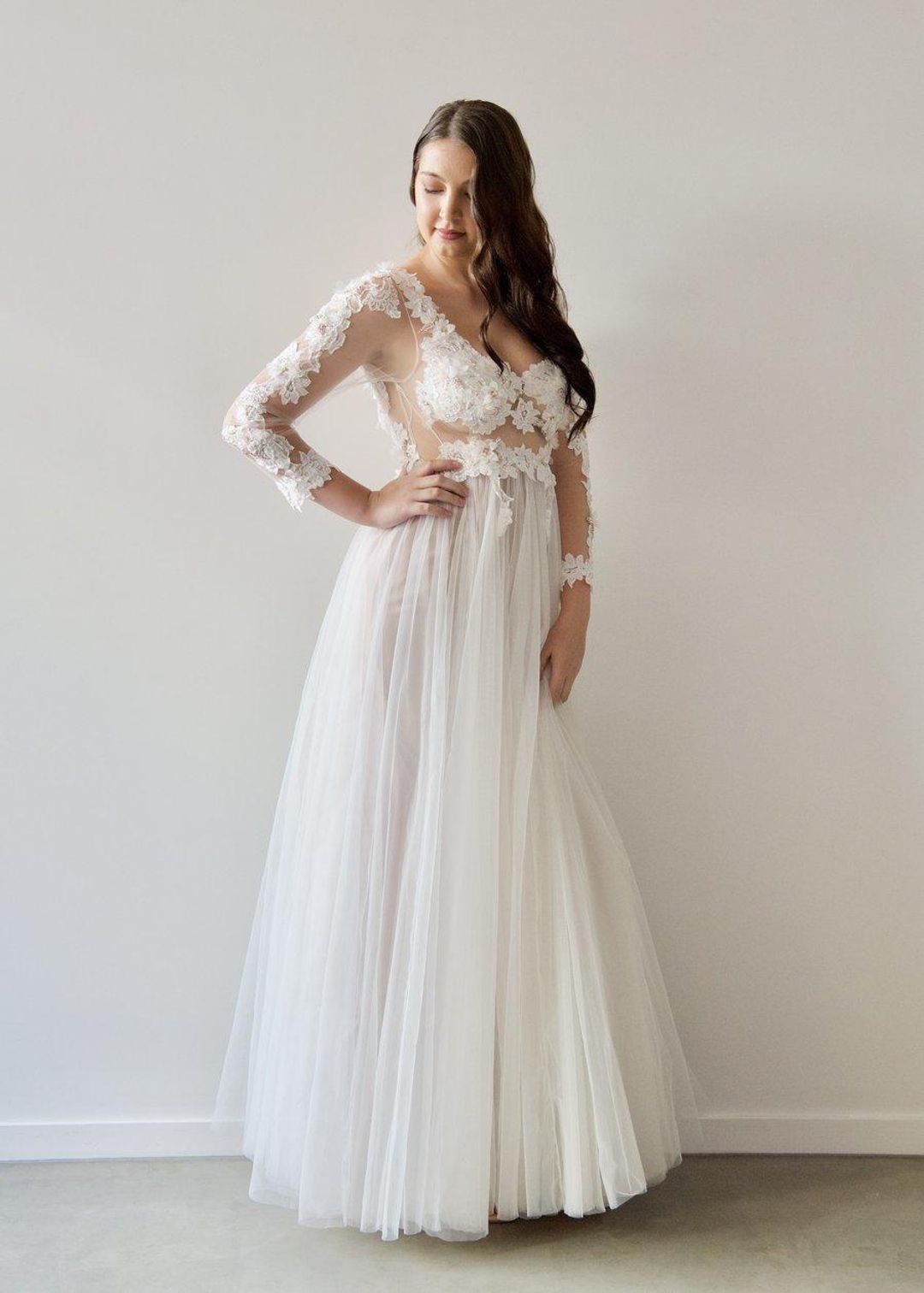 When Freddie Met Lilly Georgia Collection Gillian Gown White Size 10 for rent on The Volte - main image