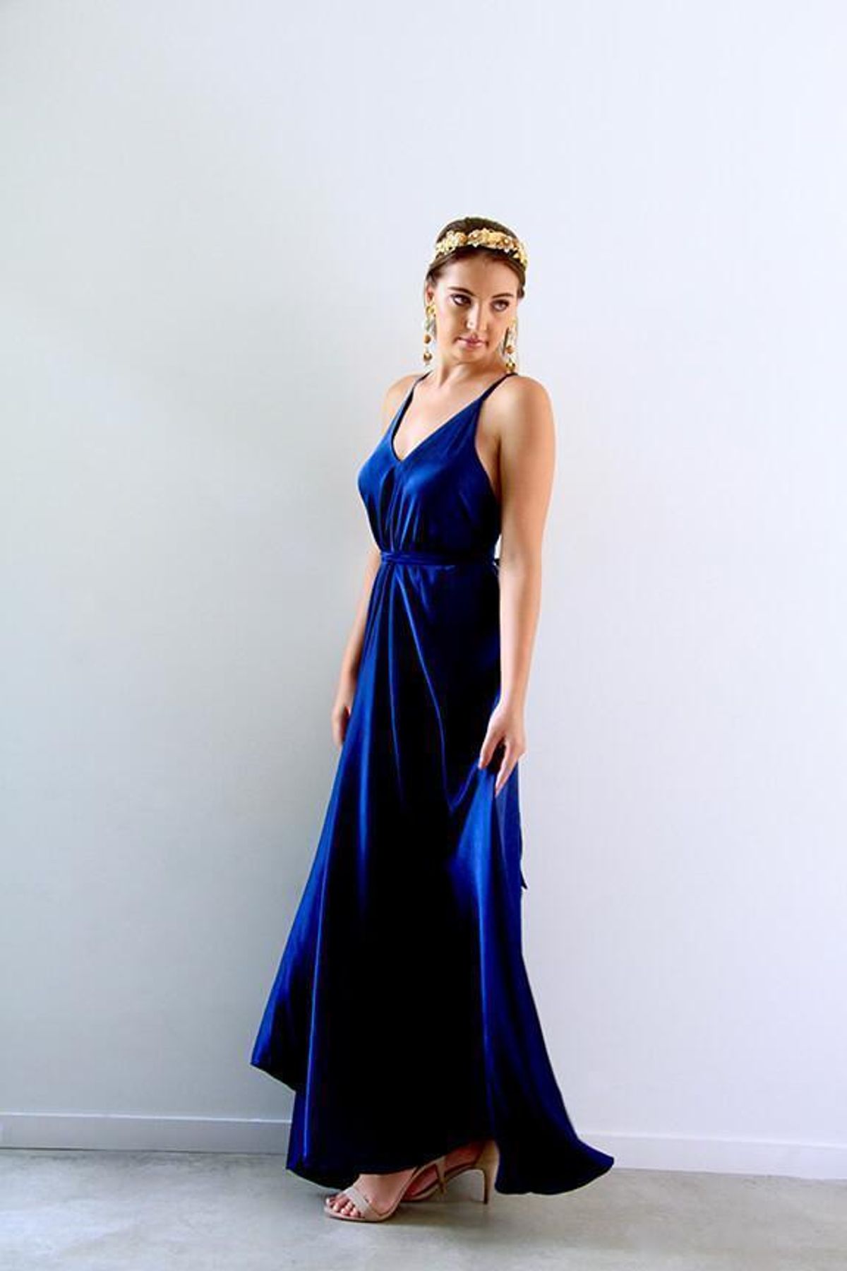 When Freddie Met Lilly Xanadu Formal Gown Blue Size 8 - Image 2