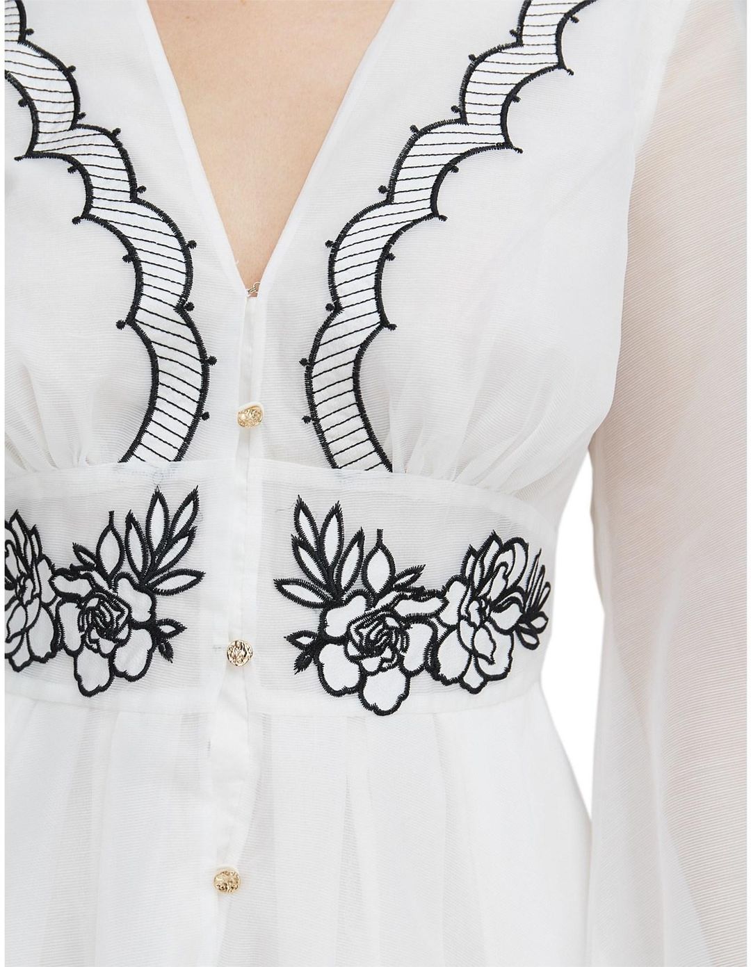 Keepsake Delta Long Sleeve Mini Dress - Porcelain size 6 (XS) for rent on The Volte - main image