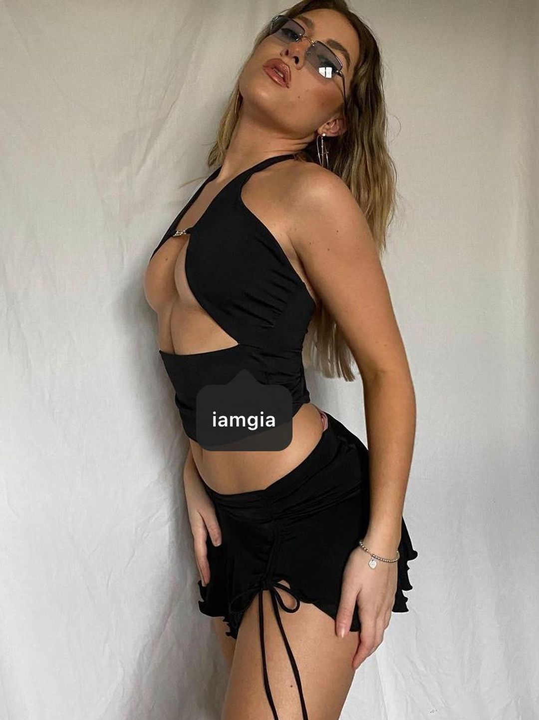 I.AM.GIA Cosmo Top & Amy Skirt Black Size 8 for rent on The Volte - main image