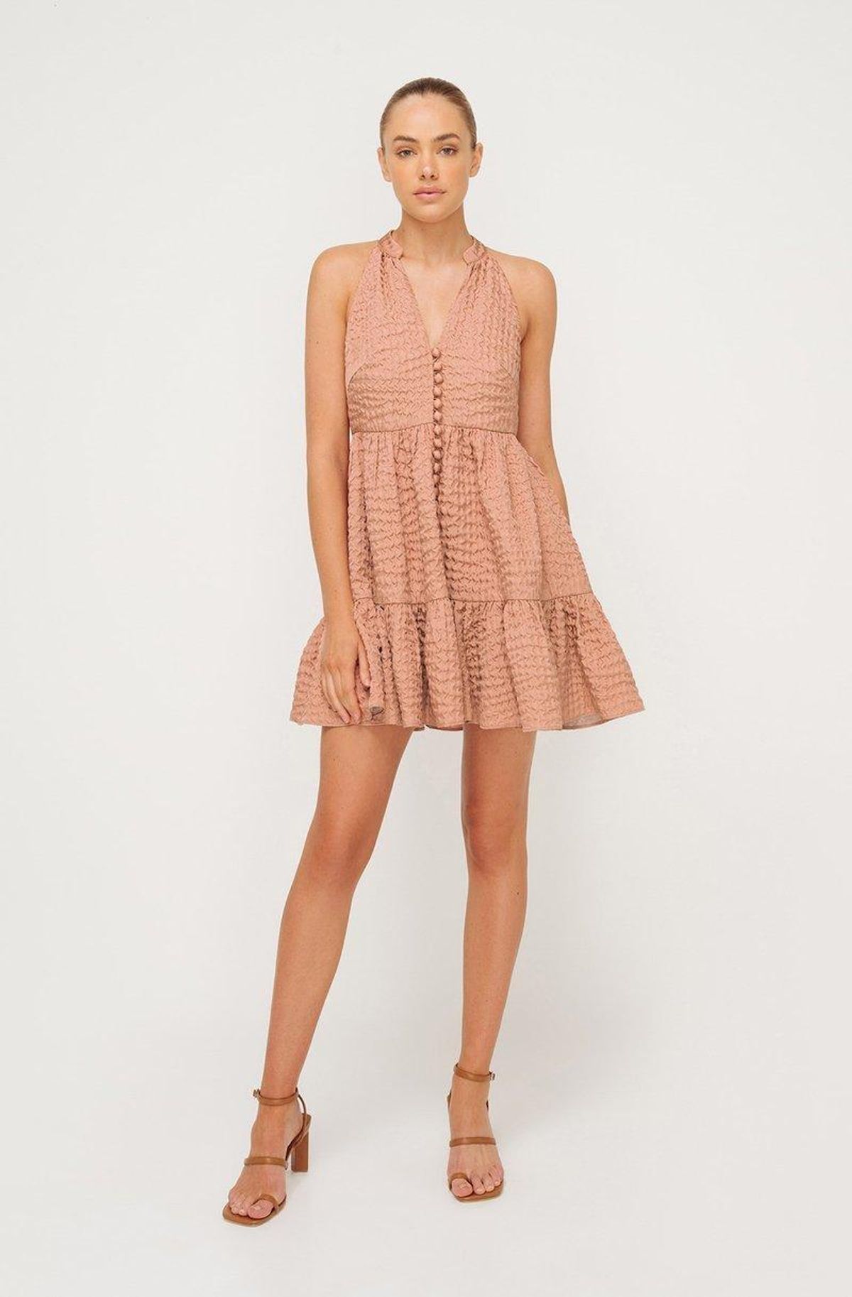Sheike Milly Dress Nude Size 6 - Image 1