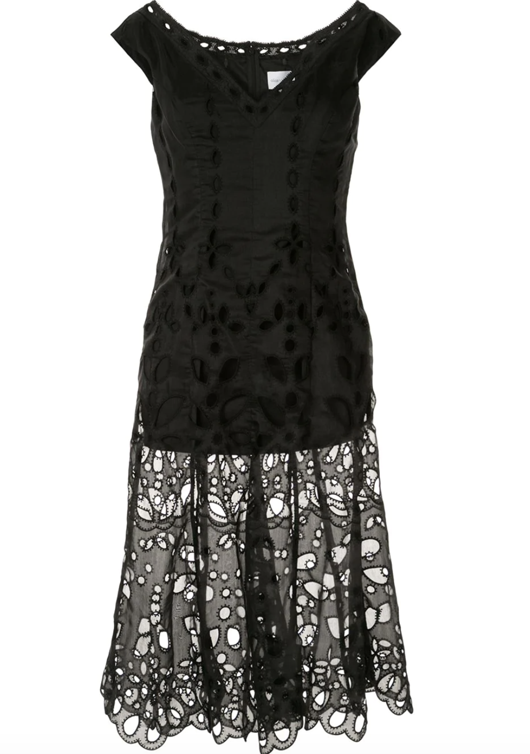 Alice McCall Baudelaire Broderie Anglais Midi Dress Black Size 4 for rent on The Volte - main image