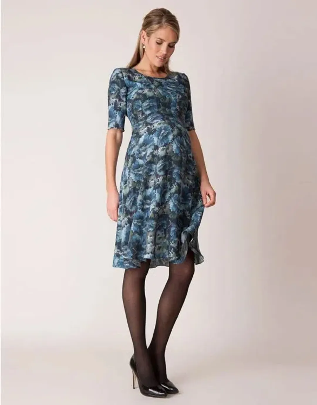 Seraphine Florrie Maternity Dress Floral Print Size 6 for rent on The Volte - main image