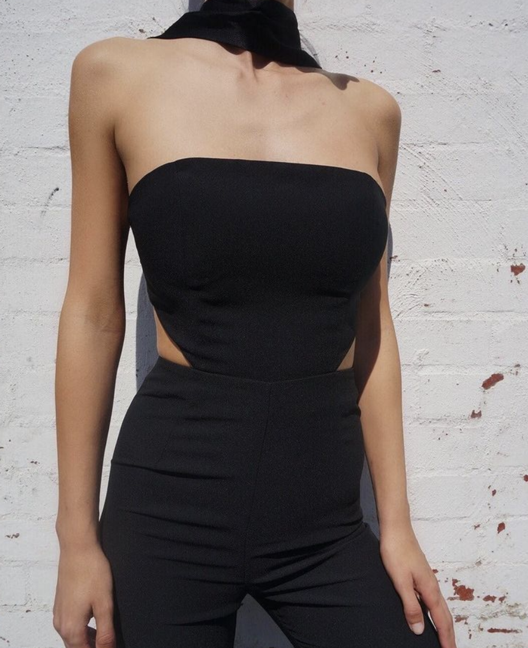 MISHA Black Christa Pantsuit Black Size 4/0 for rent on The Volte - main image