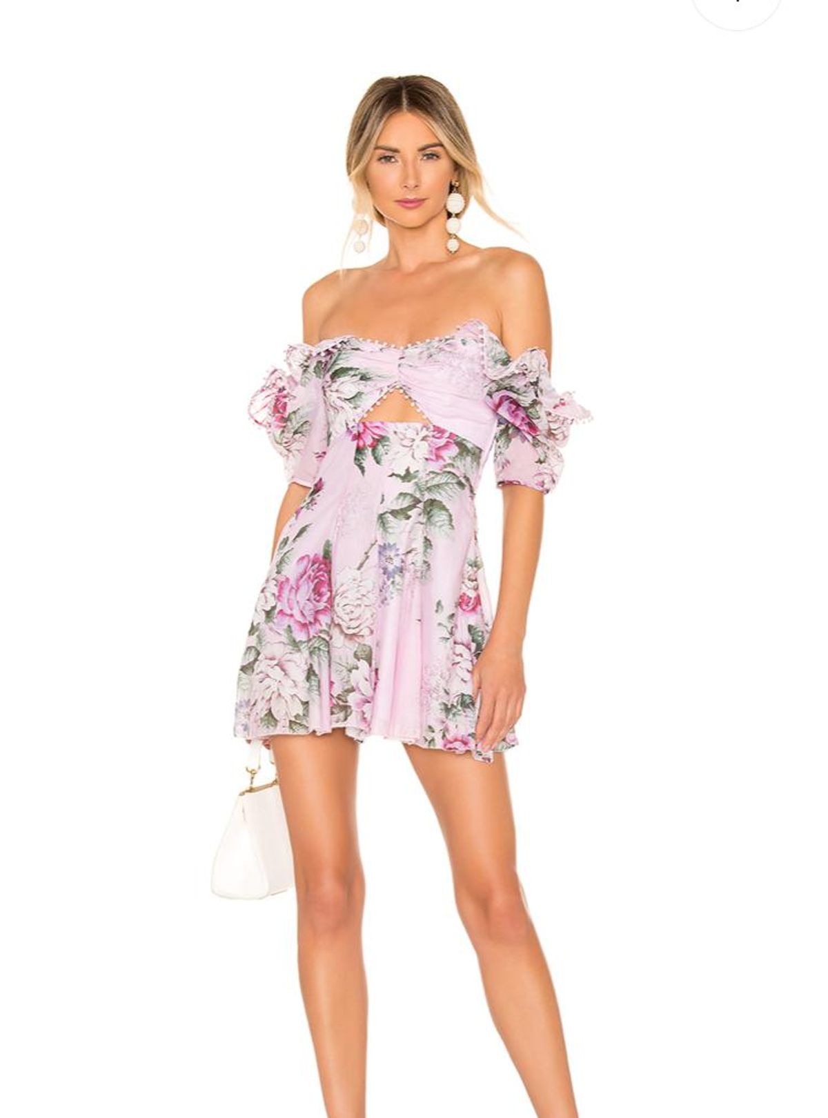 Alice McCall Peony Mini Dress Lilac Floral Size 10 - Image 2