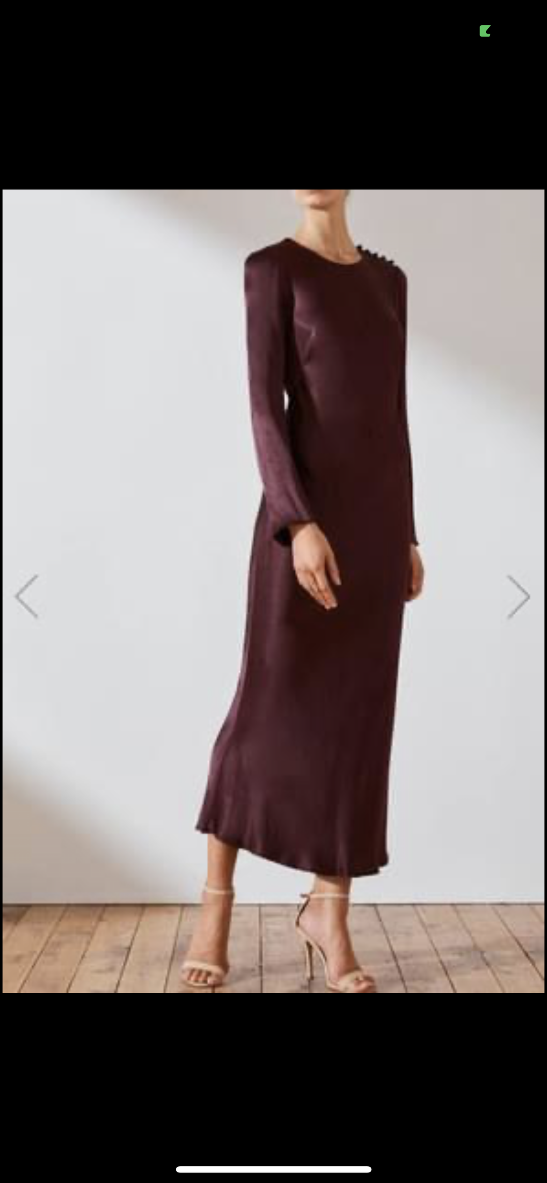 Shona joy Morrison Long Sleeve Bias Dress Purple Size 10 for rent on The Volte - main image