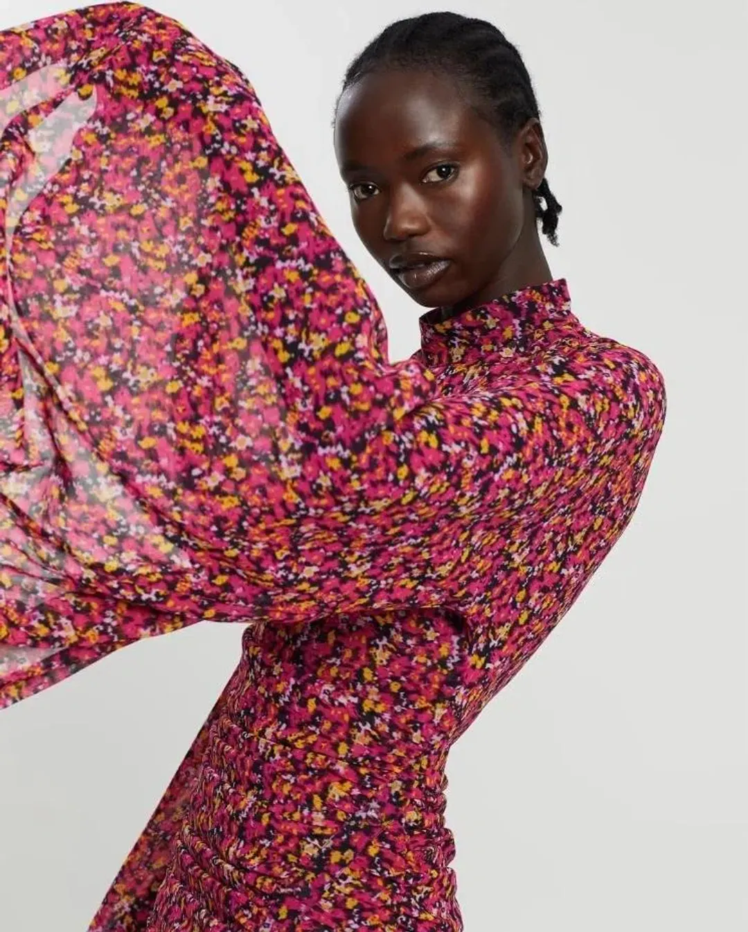 Camilla and Marc Lilia Ruched Dress Floral Size 6 for rent on The Volte - main image