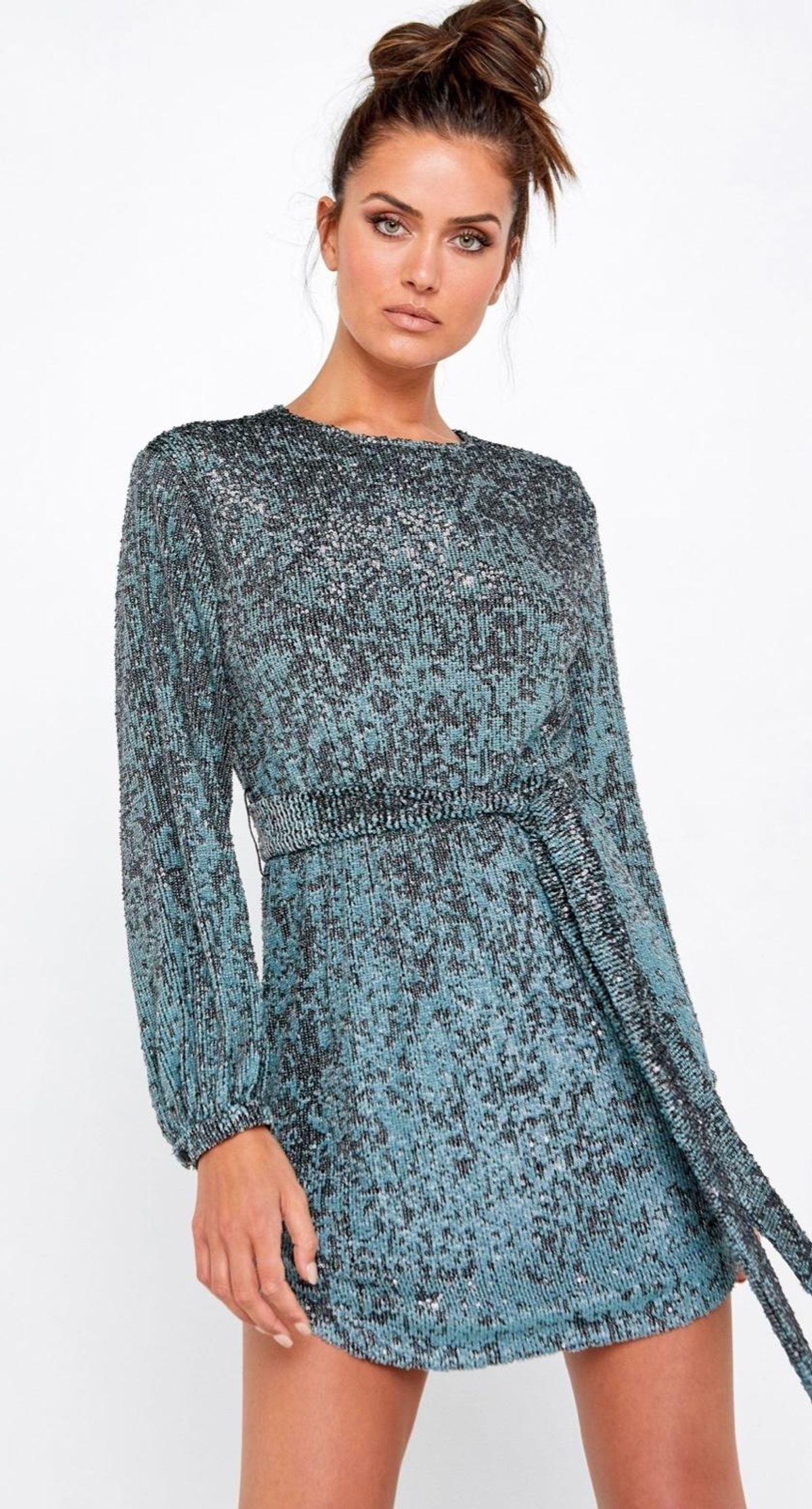 Mossman Night Fever Tie Dress Size 12 - Image 1