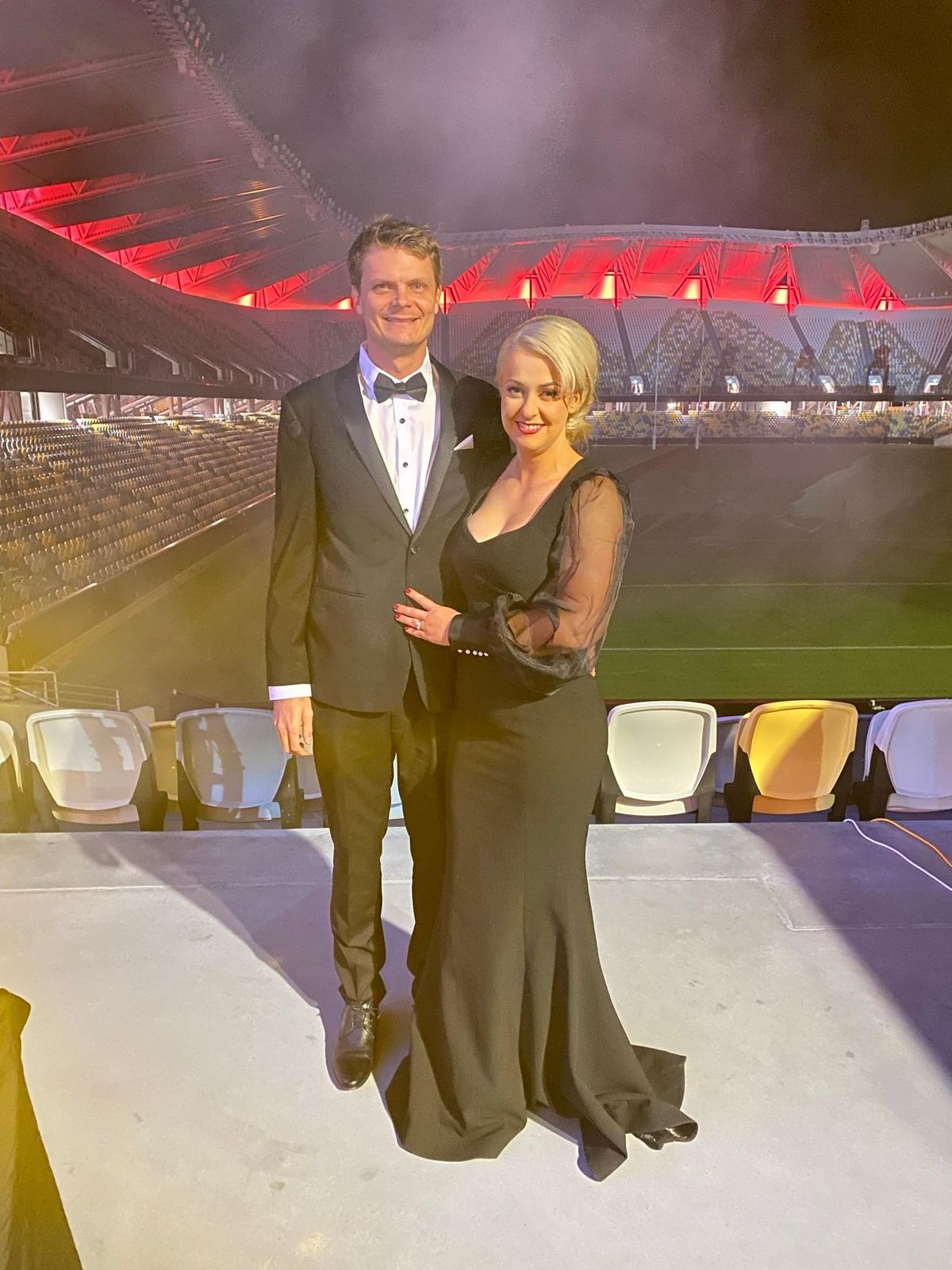 Rebecca Valance Barbie Cutout Gown Black Size 10 - Image 4