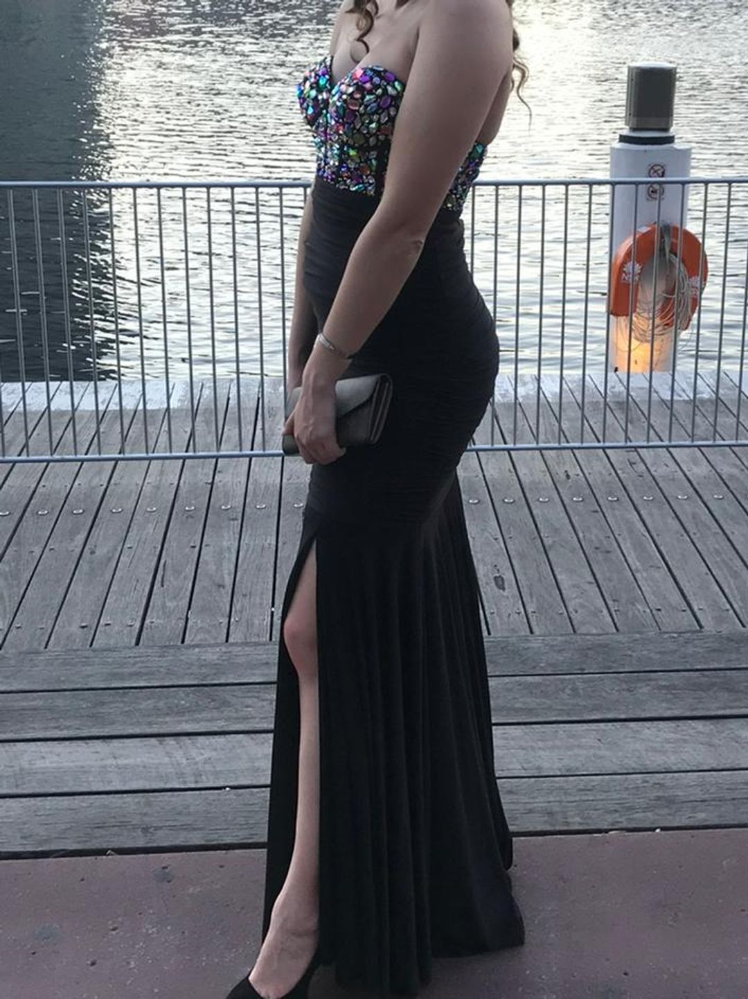 Jovani Dress Black Size 8 for rent on The Volte - main image