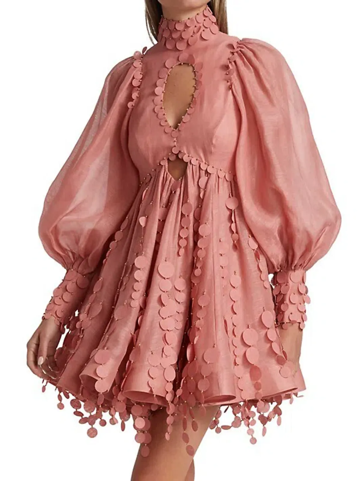 Zimmermann Concert Disc Mini Dress Pink Size 1 / Au 10 - Image 2