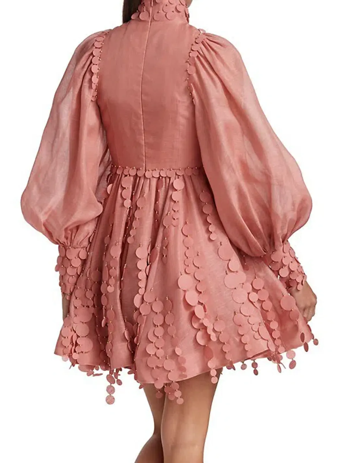 Zimmermann Concert Disc Mini Dress Pink Size 1 / Au 10 - Image 3