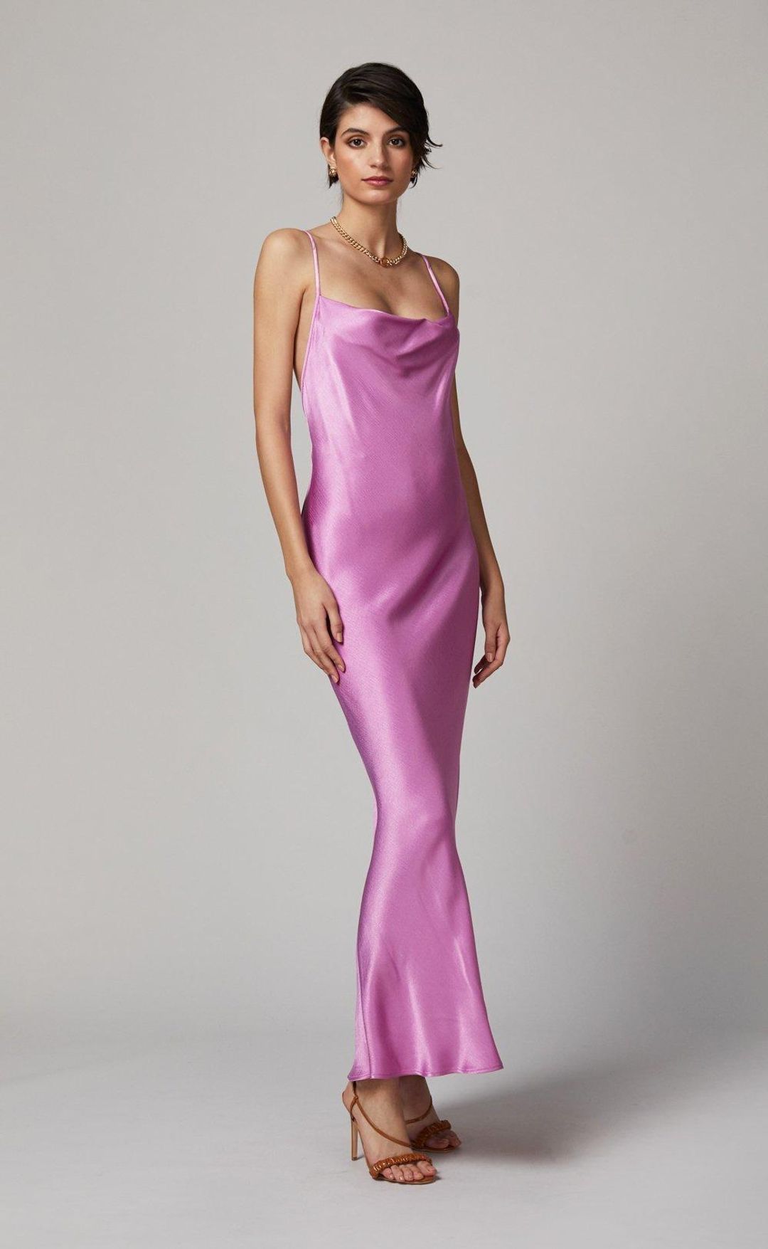 Bec & Bridge Lucie Maxi Dress Pink Size 10  for rent on The Volte - main image