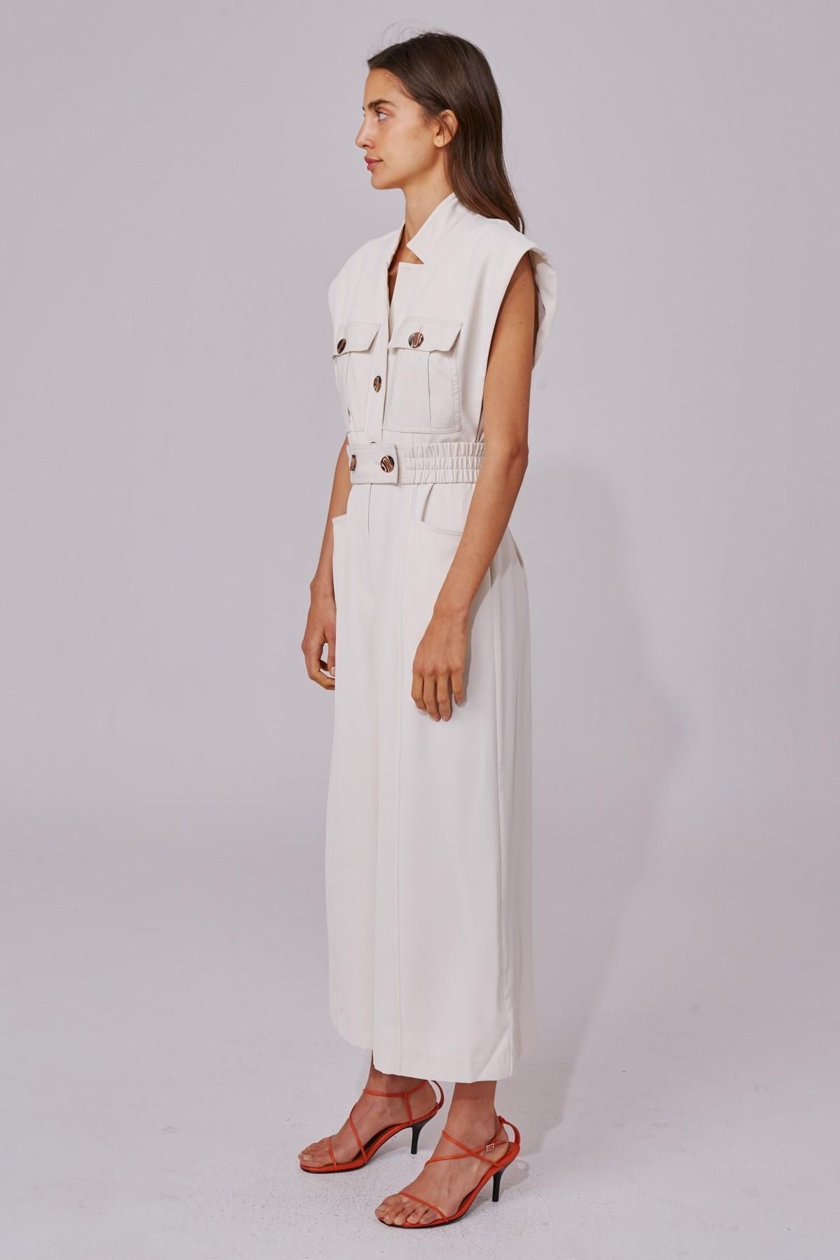 C/MEO Collective Consistent Jumpsuit White Size XS - Image 3