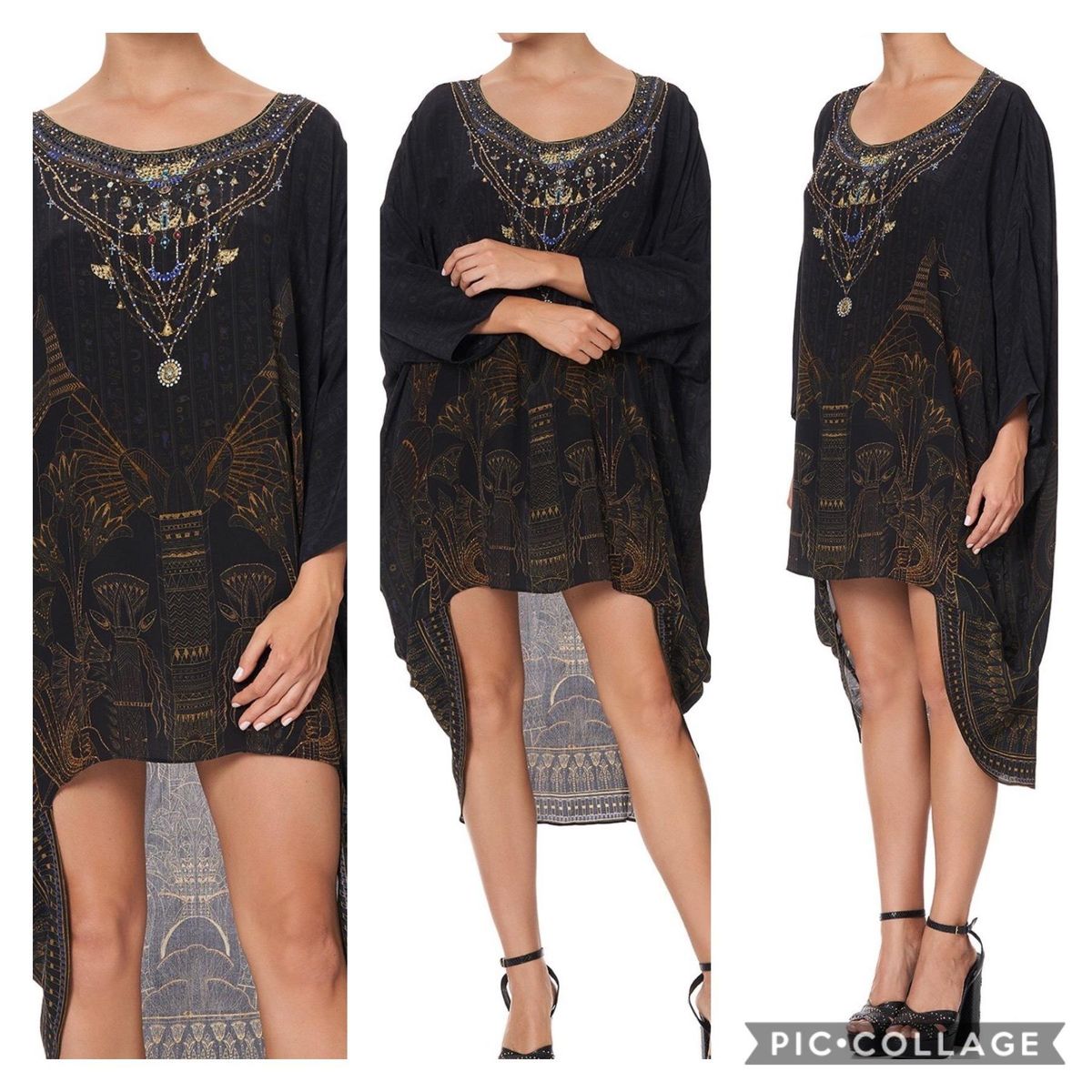 Camilla King Cobra scoop back dress black size 16 - Image 4