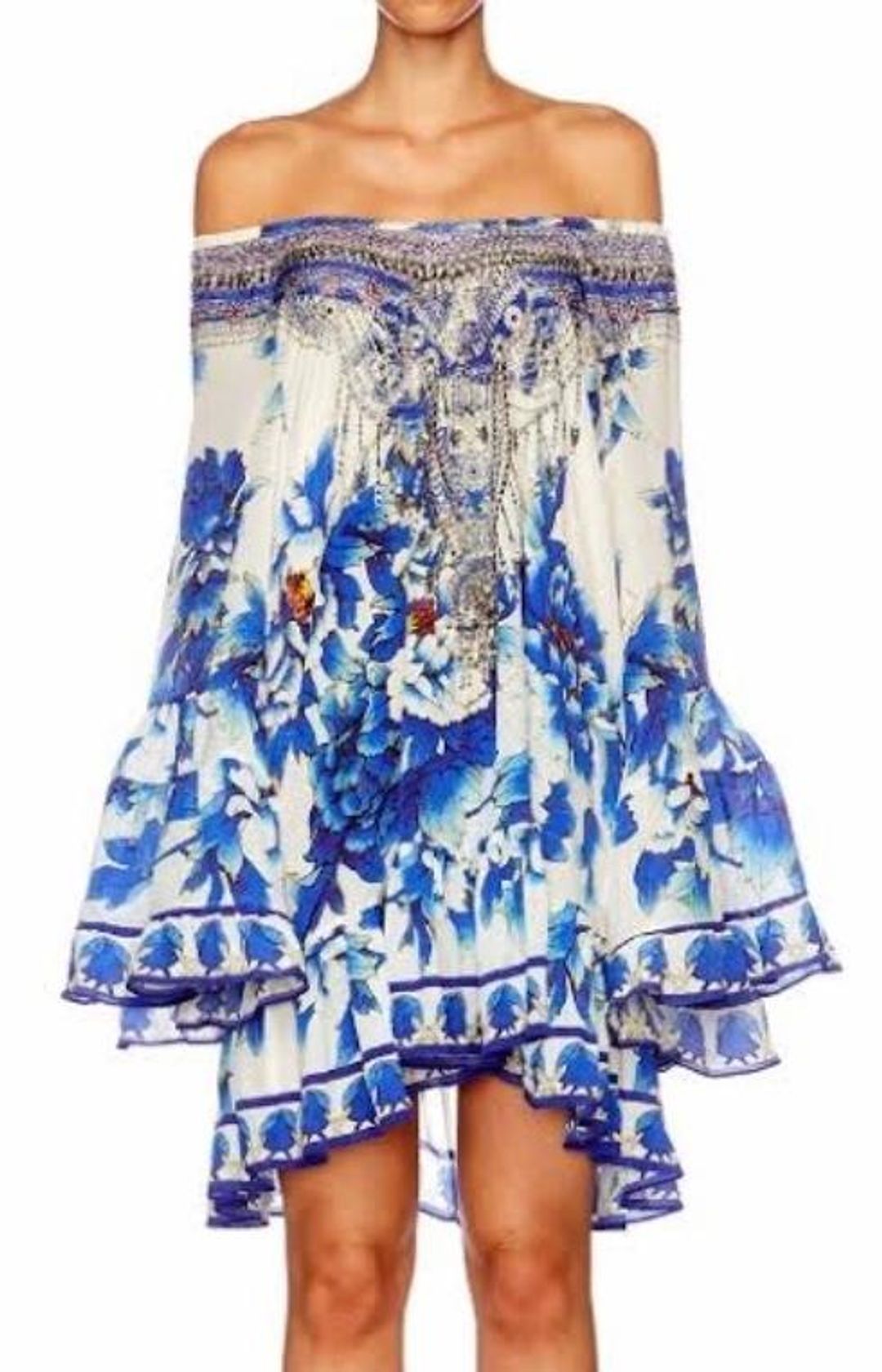 Camilla 'Ring of Roses' A Line Frill dress Size M for rent on The Volte - main image