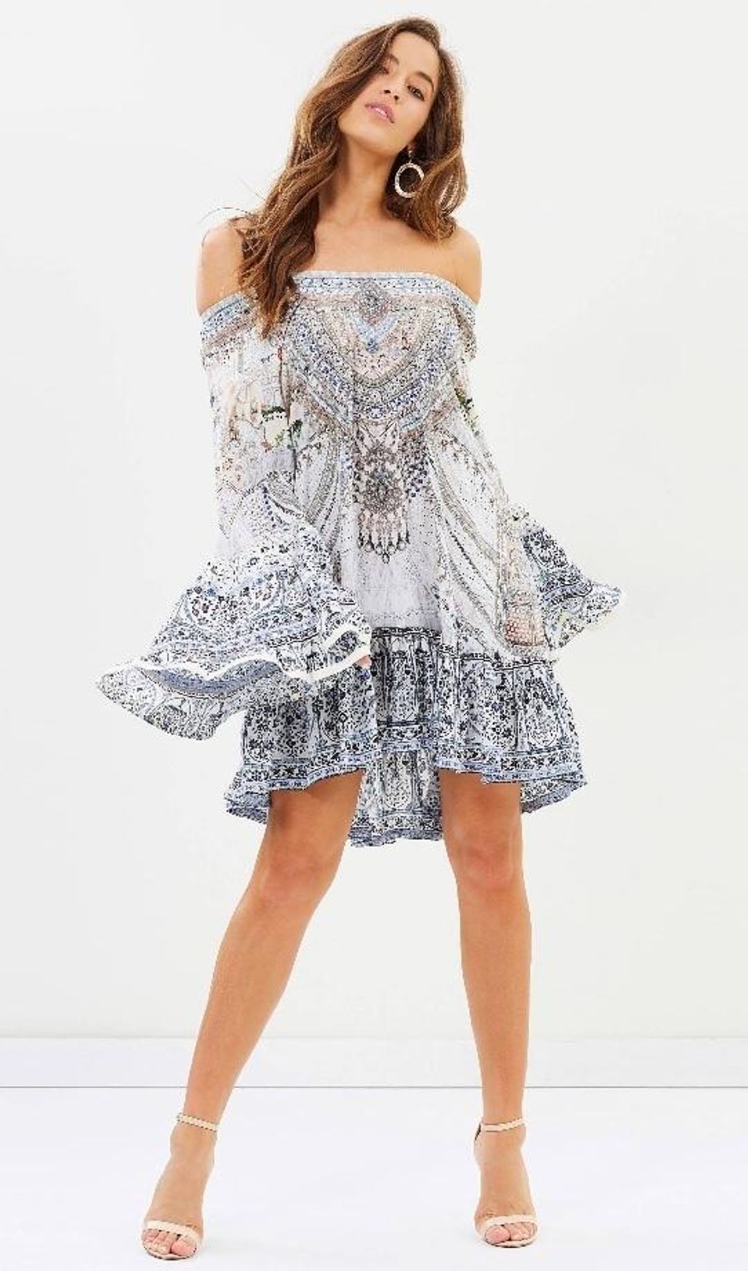 Camilla 'Breakfast with Sylvia' A line frill dress Size M for rent on The Volte - main image