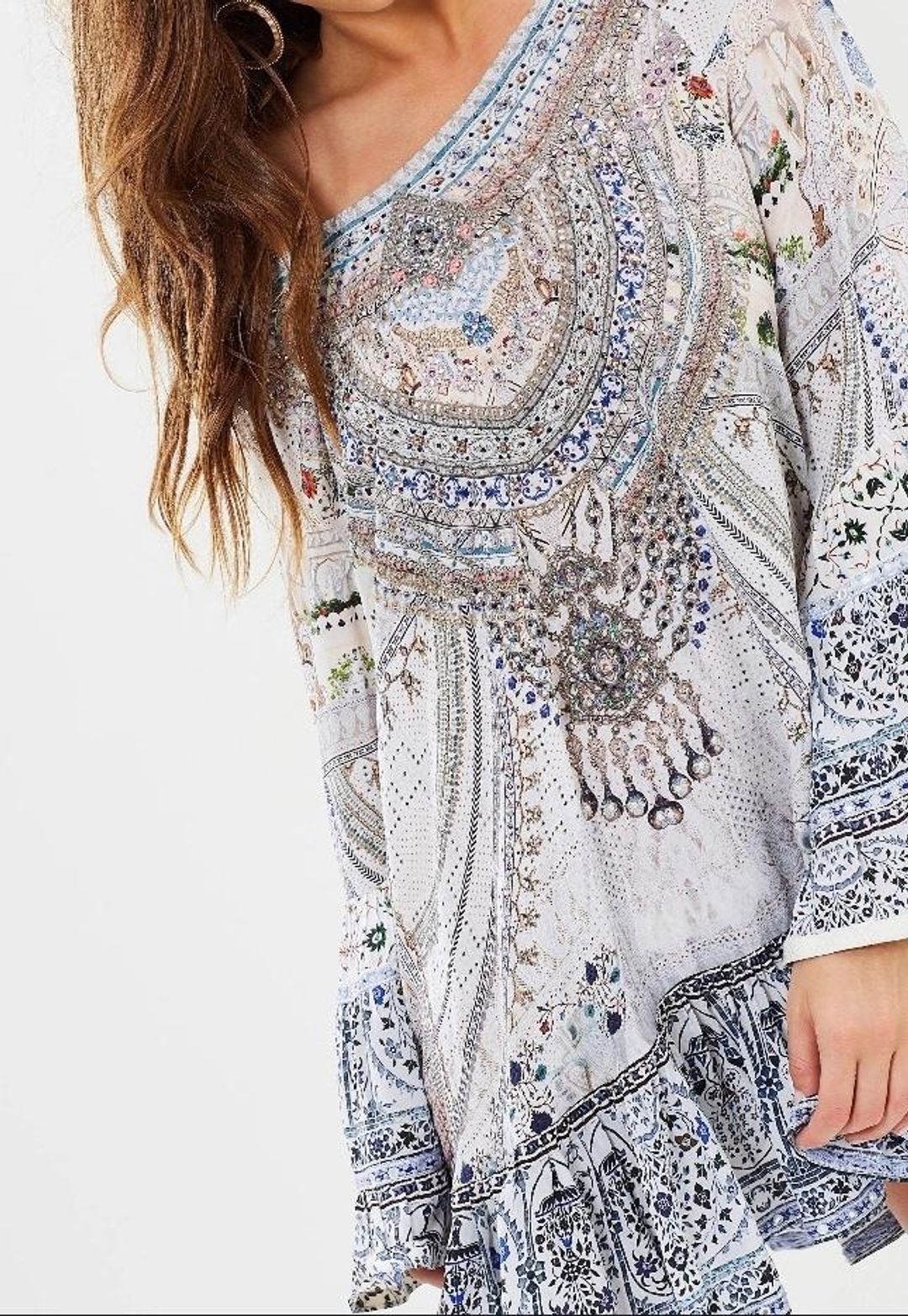 Camilla 'Breakfast with Sylvia' A line frill dress Size M for rent on The Volte - main image