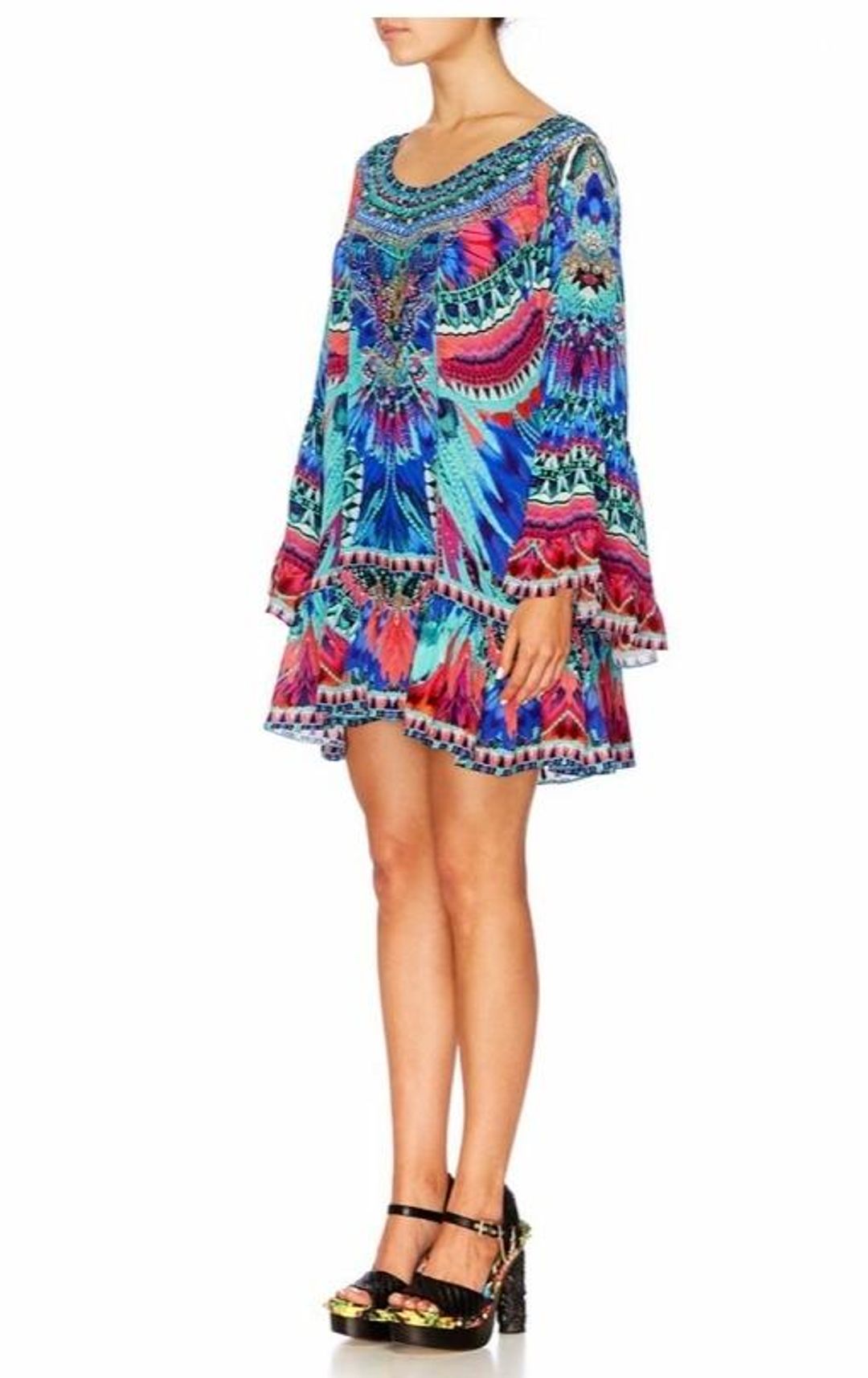 Camilla 'Skyfall' A Line Frill Dress Size M for rent on The Volte - main image