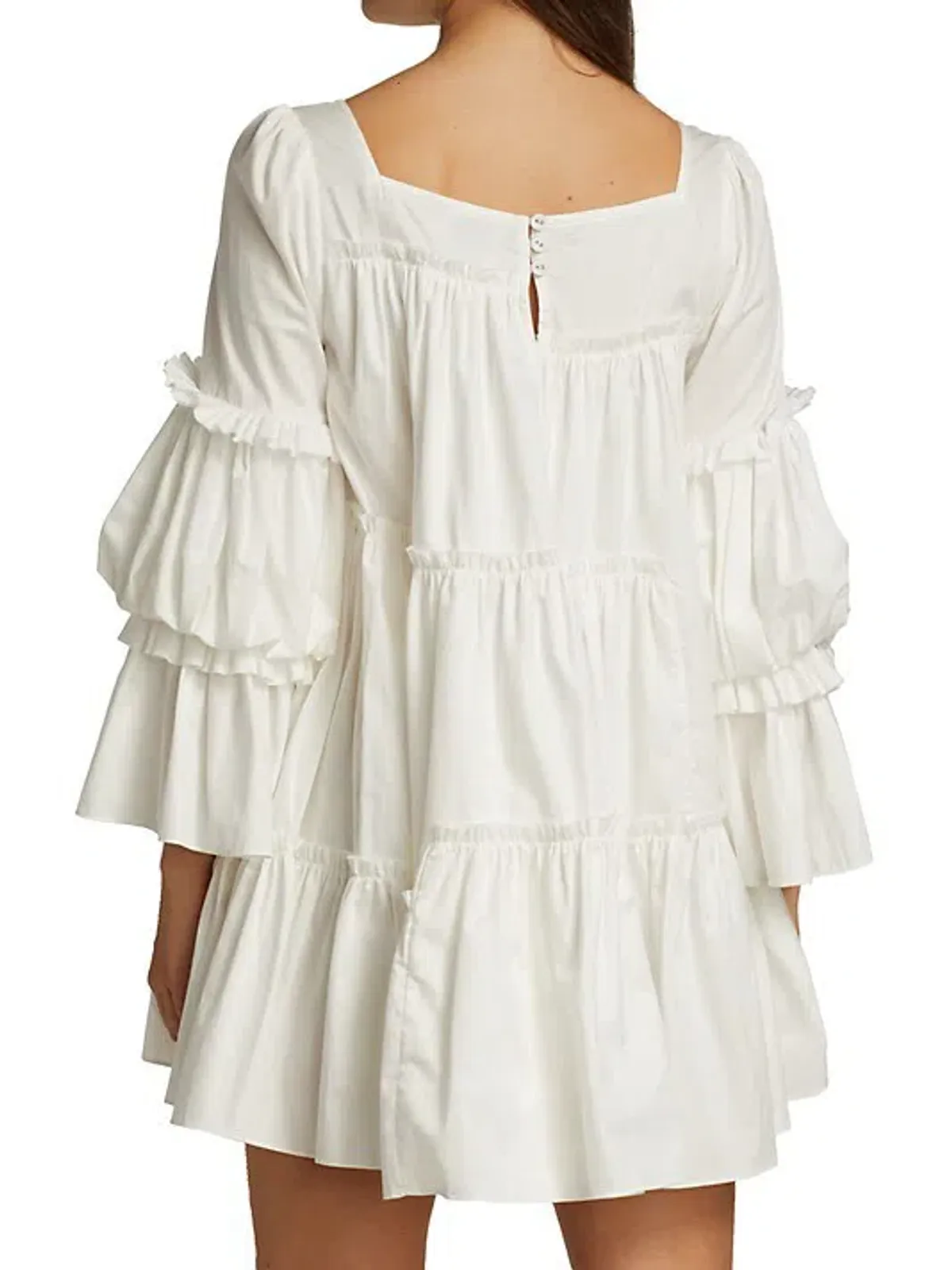 Aje L'Espirit Mini Dress White Size 6 - Image 3