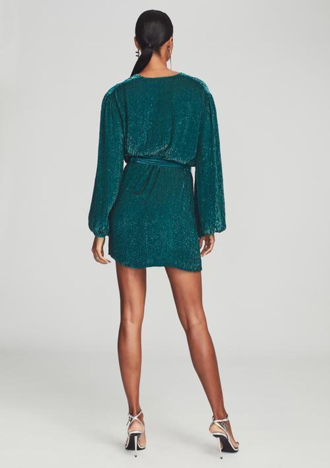 Retrofete Gabrielle Robe Dress Green Size 8 for rent on The Volte - main image