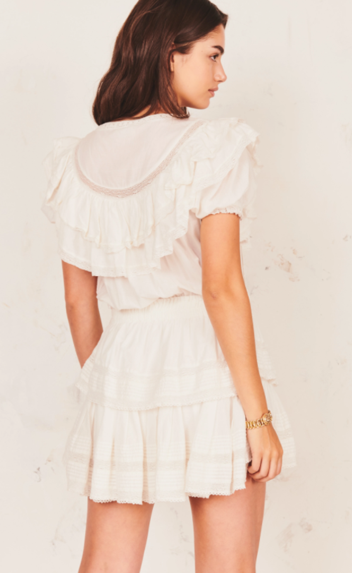 Love Shack Fancy Liv Dress White Size AU 6 - Image 4