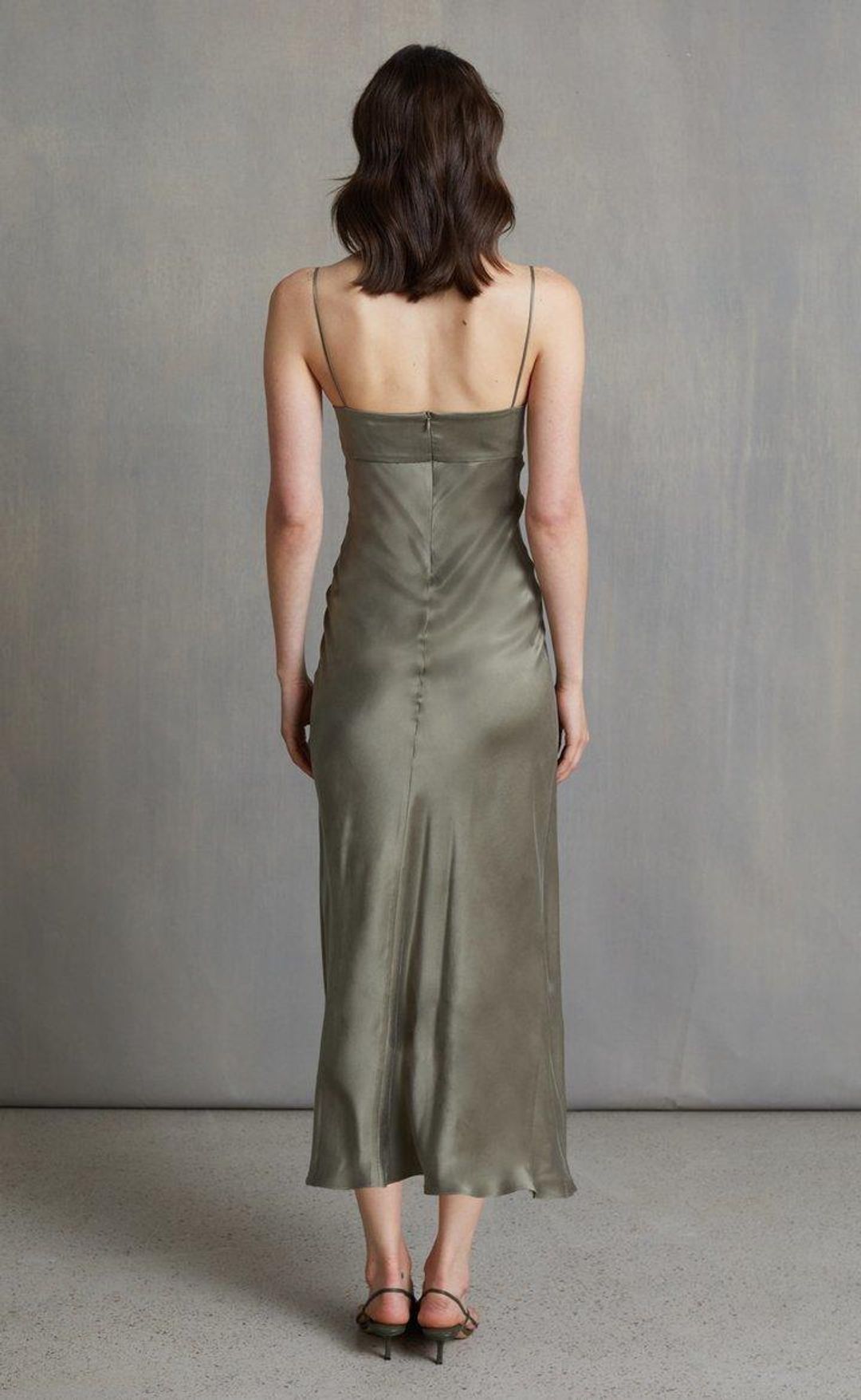 Bec & Bridge, Classic silk tie midi dress, size 12  for rent on The Volte - main image